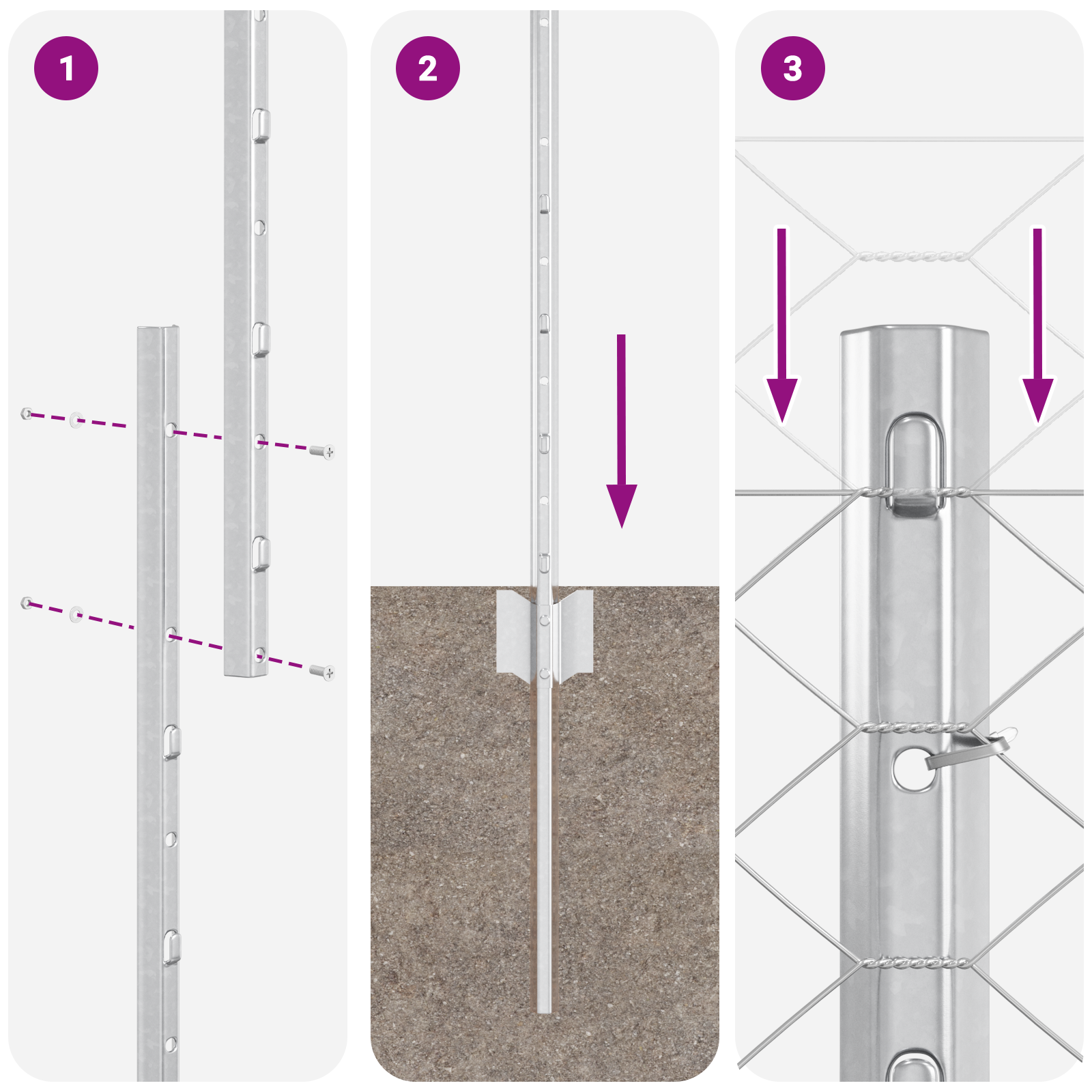 Posturi Gard 22 buc U-Channel 140 cm Oțel Galvanizat GartenMobel Dekor