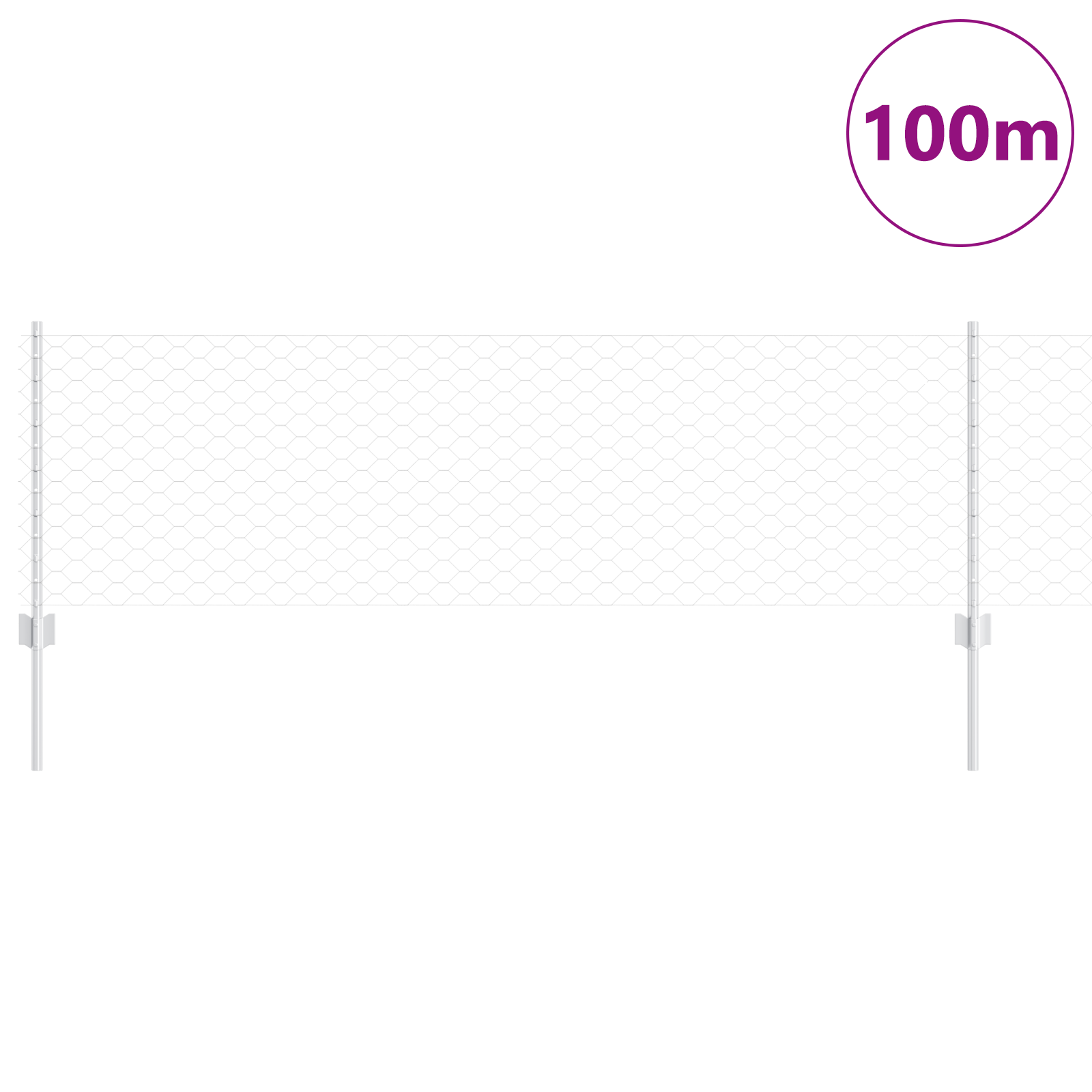 Posturi de Gard 11 buc U-Channel 60 cm Oțel Galvanizat GartenMobel Dekor