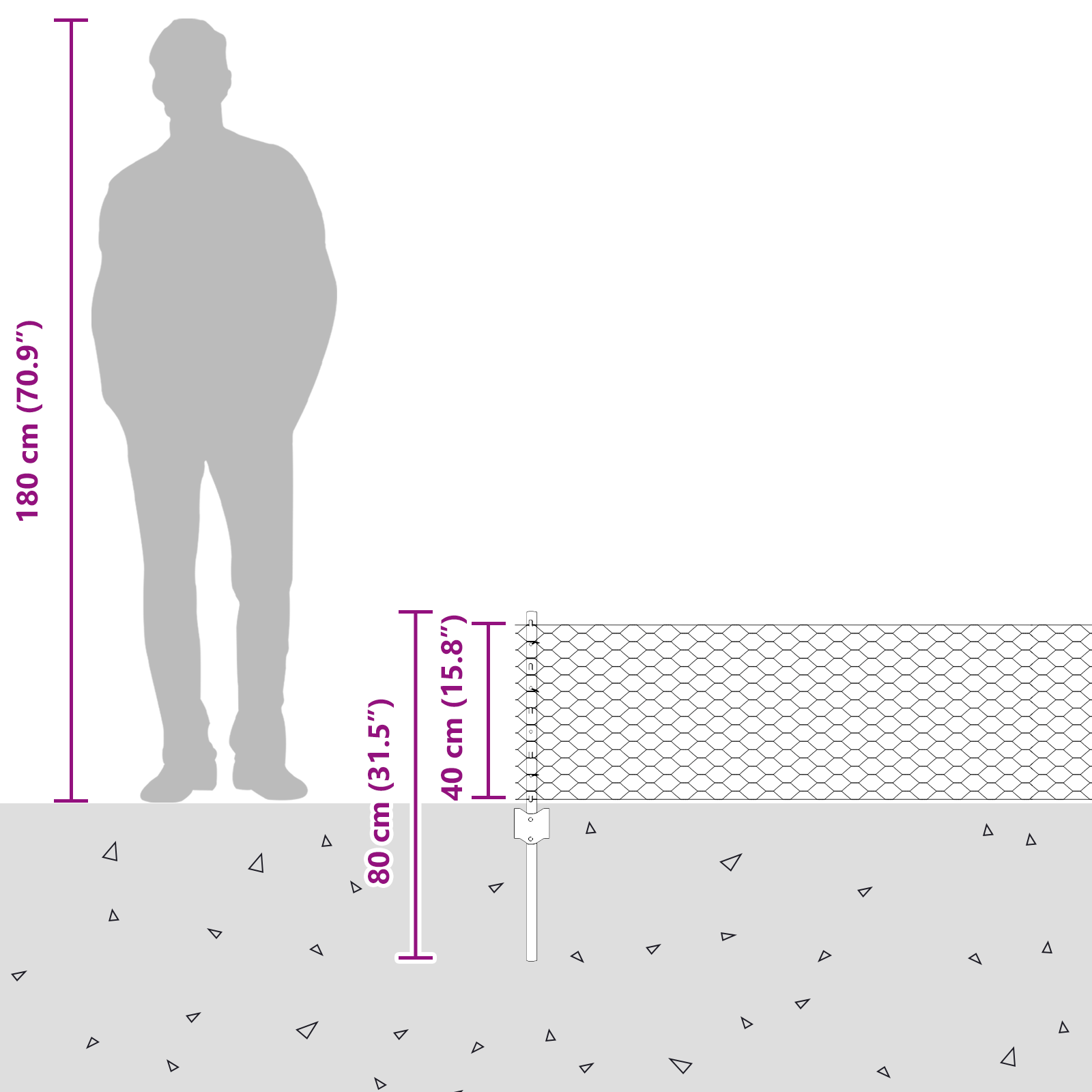 Stâlpi Împrejmuire  11 buc U-Canal 40 cm Oțel Galvanizat GartenMobel Dekor