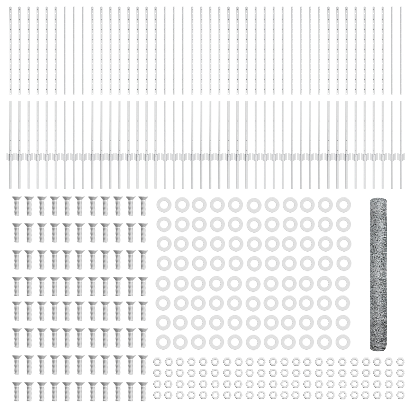 Stâlpi Împrejmuire  22 buc U-Channel 120 cm Oțel Galvanizat GartenMobel Dekor