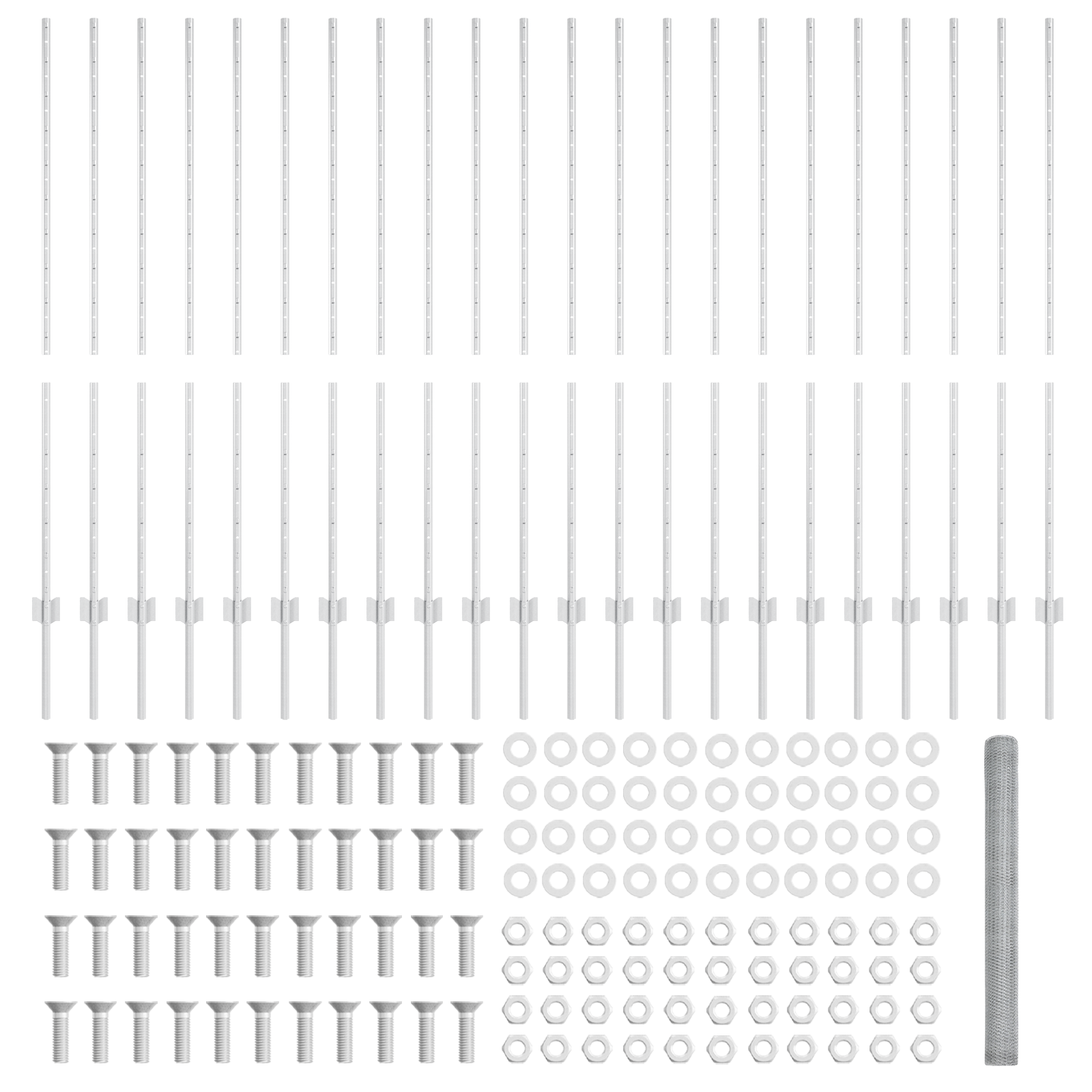 Stâlpi de Gard 22 buc U-Channel 140 cm Oțel Galvanizat GartenMobel Dekor