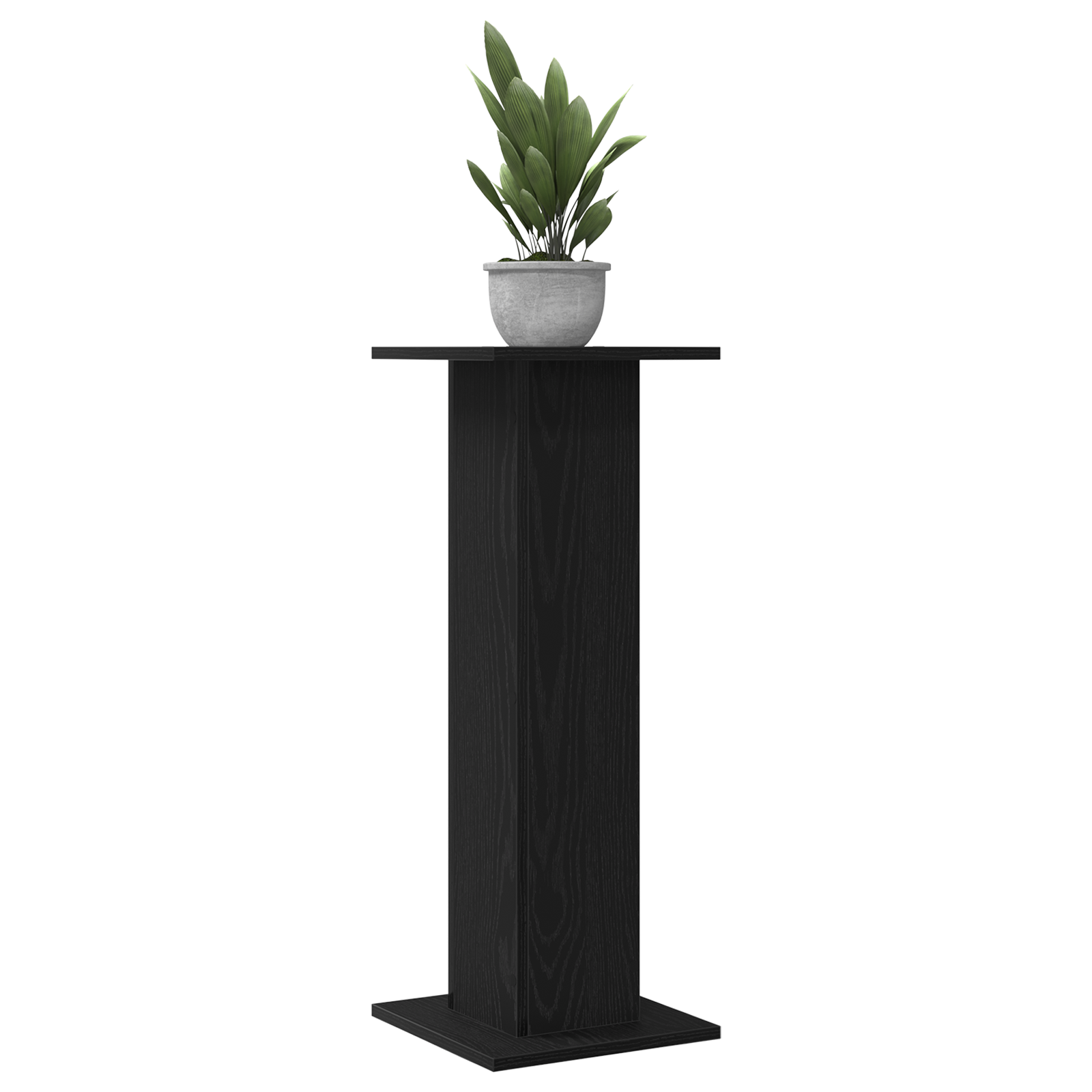 Suport plante, 2 buc., stejar negru, 30x30x80 cm lemn prelucrat GartenMobel Dekor