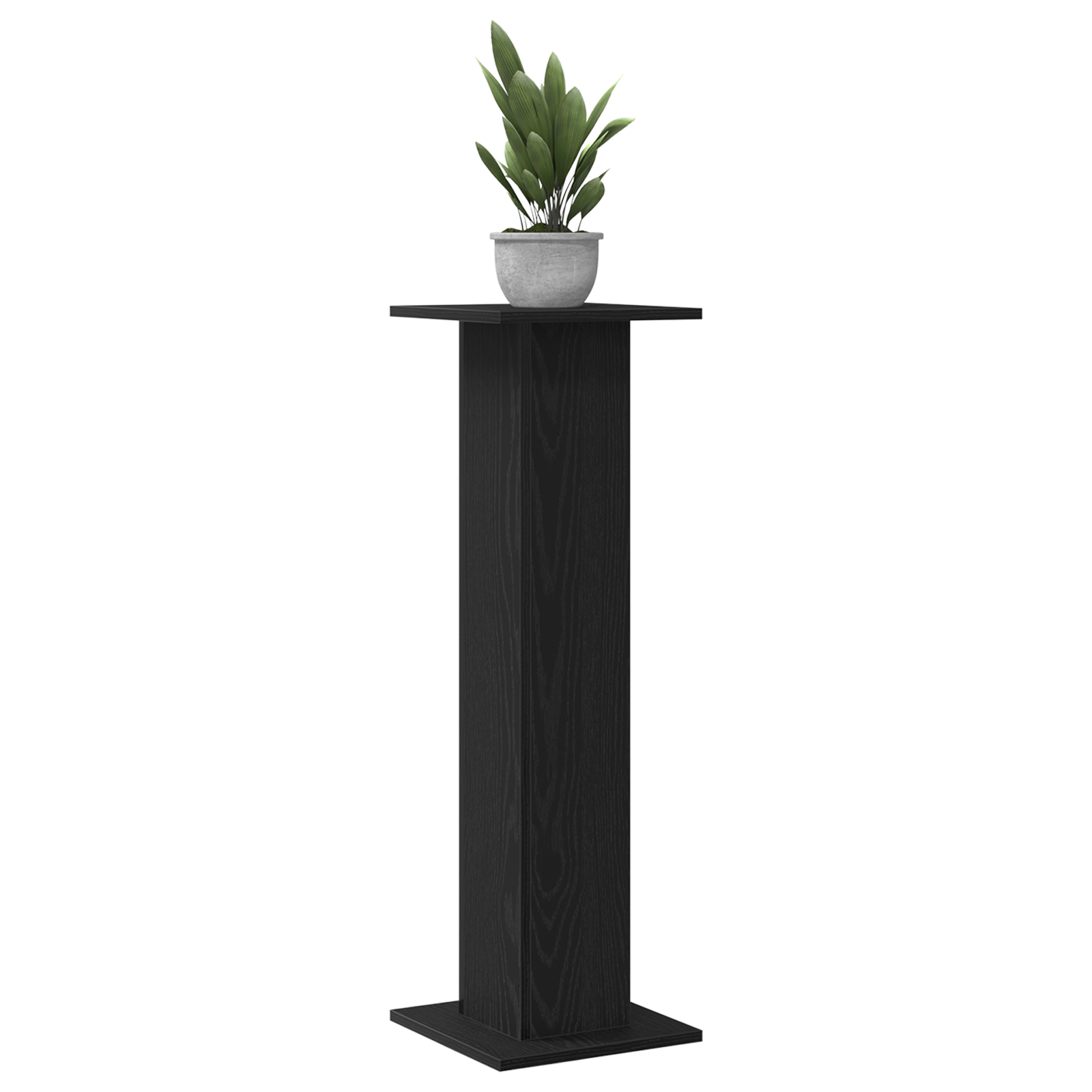 Suport plante, 2 buc., stejar negru, 30x30x95 cm lemn prelucrat GartenMobel Dekor