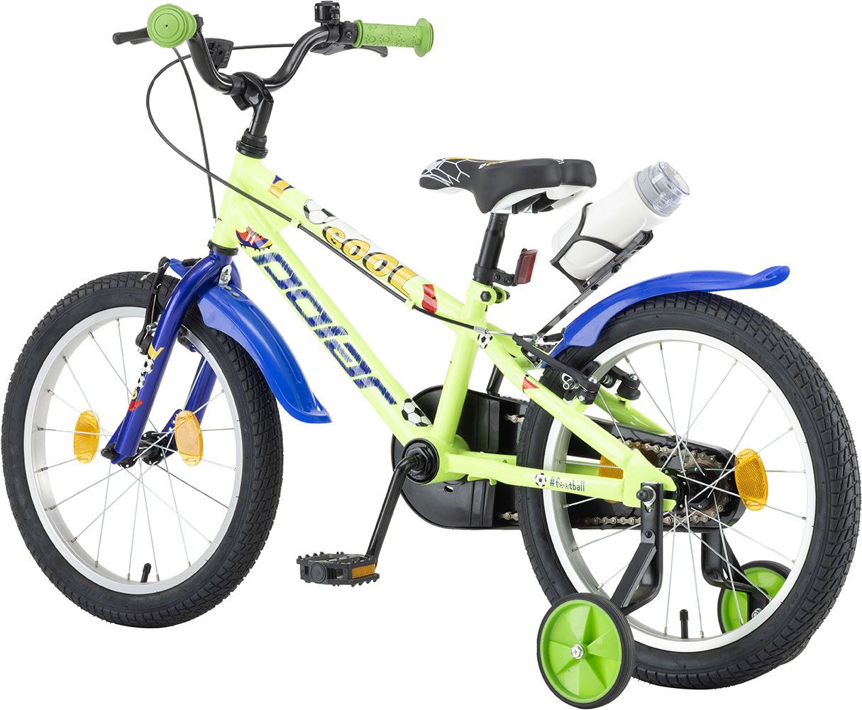 Bicicleta Copii Polar 2024 Football - 18 Inch, Verde-Albastru Ultimate FactoryBikes