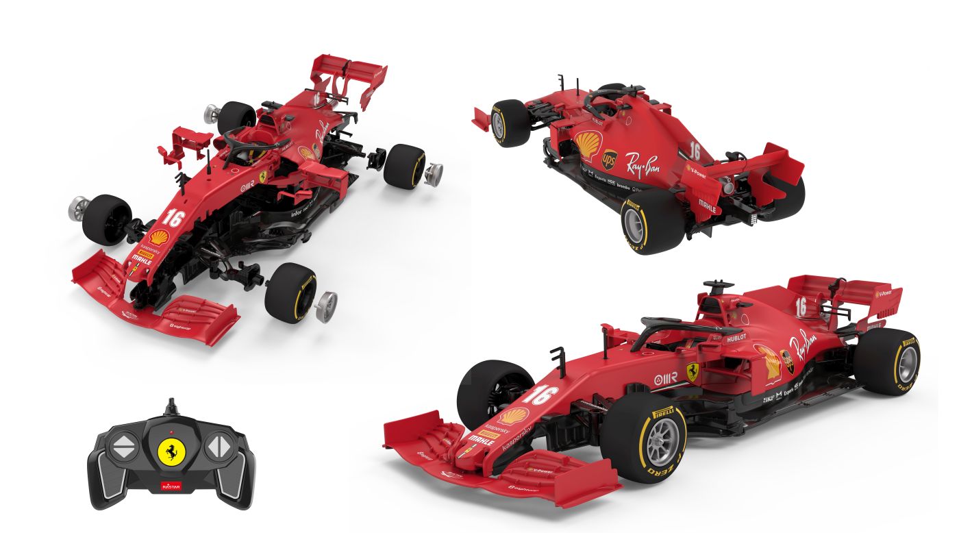 MASINUTA CONSTRUIBILA CU TELECOMANDA FERRARI SF1000 SCARA 1 LA 16 SuperHeroes ToysZone