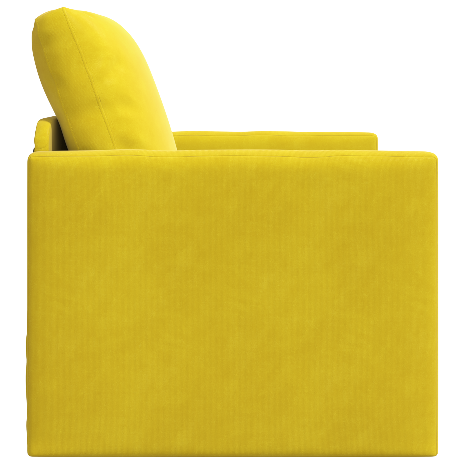 Canapea Pat 2 în 1 Galben Întunecat 74x77x81 cm Catifea GartenMobel Dekor