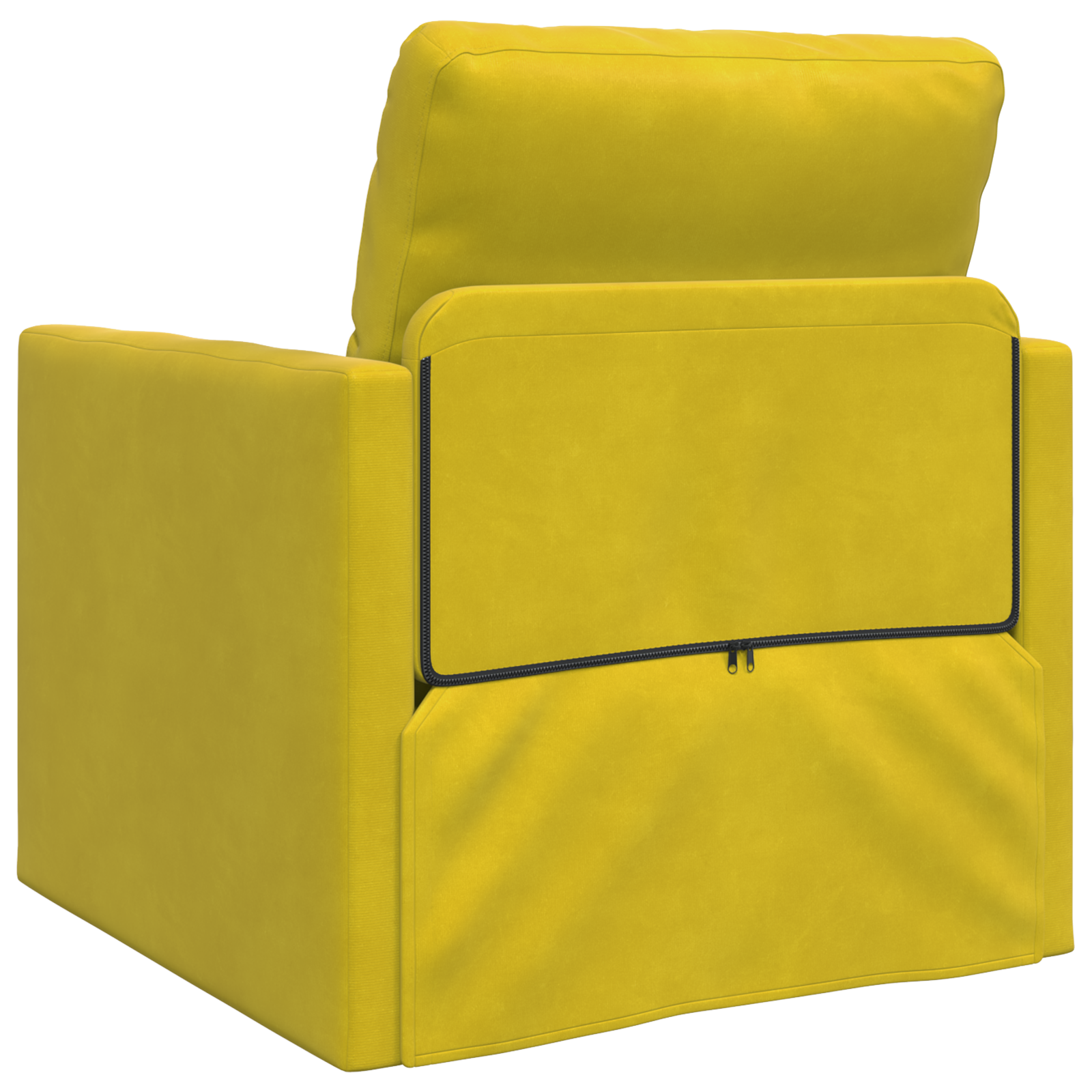 Canapea Pat 2 în 1 Galben Întunecat 74x77x81 cm Catifea GartenMobel Dekor