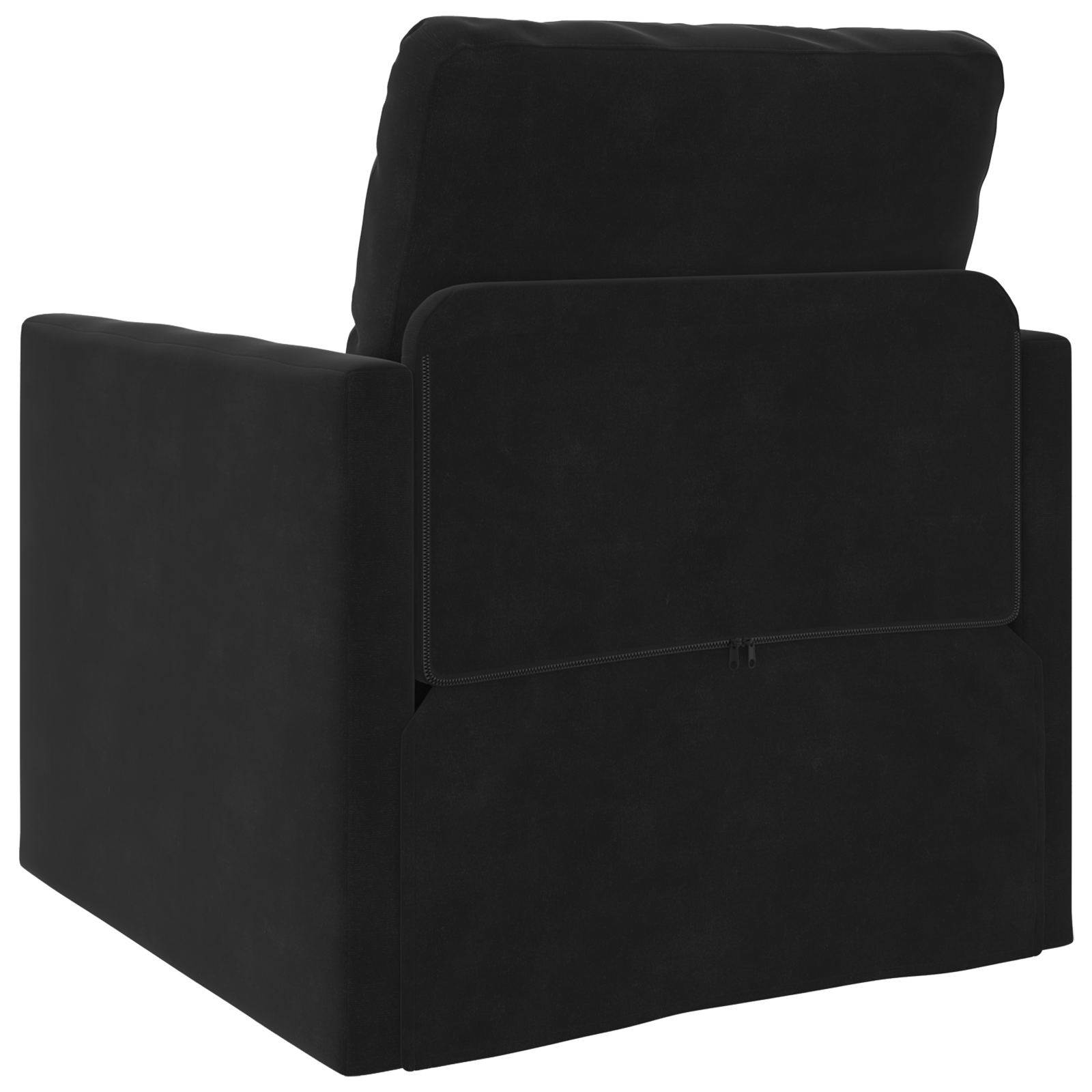 Sofa Pat 2-in-1 Negru 74x77x81 cm Catifea GartenMobel Dekor