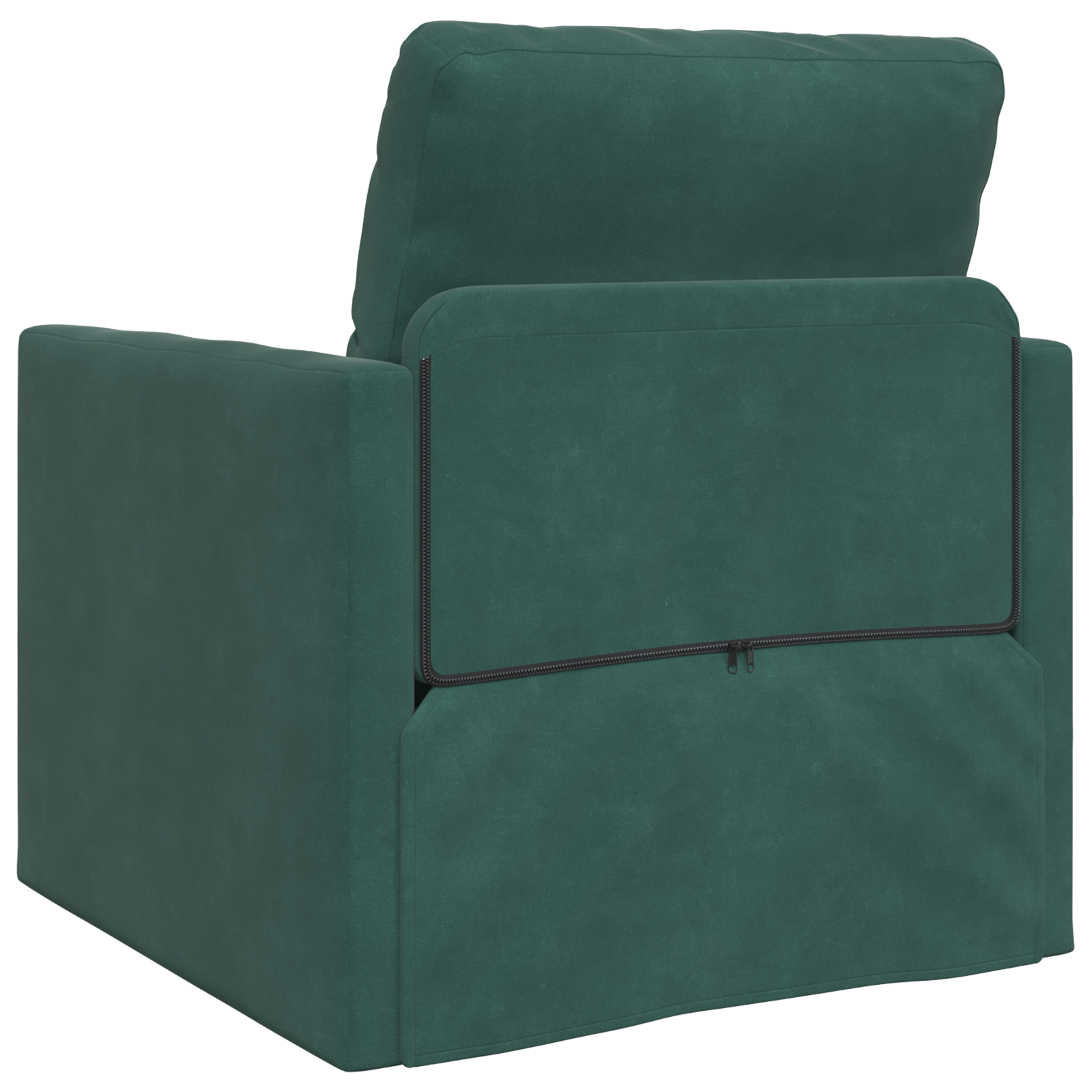 Sofa Pat 2 în 1 Verde închis 74x77x81 cm Catifea GartenMobel Dekor