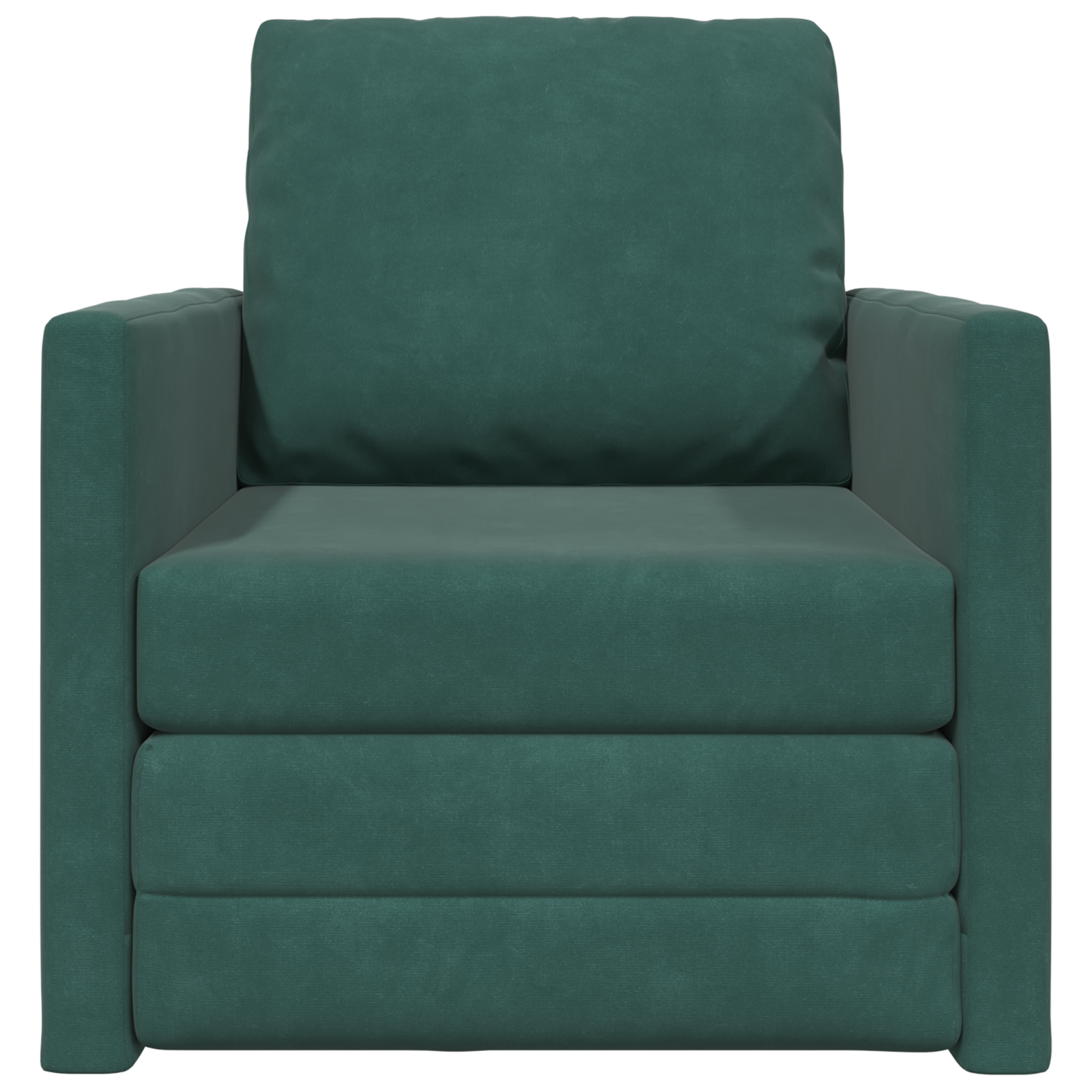 Sofa Pat 2 în 1 Verde închis 74x77x81 cm Catifea GartenMobel Dekor