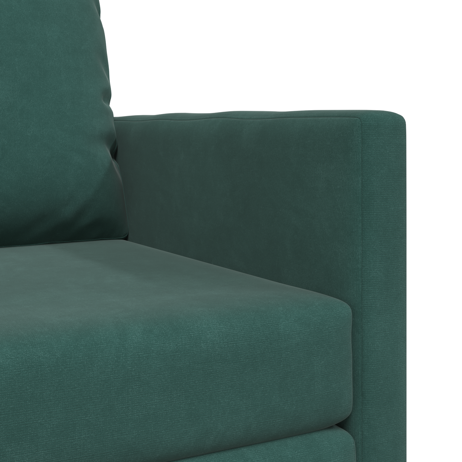 Sofa Pat 2 în 1 Verde închis 74x77x81 cm Catifea GartenMobel Dekor