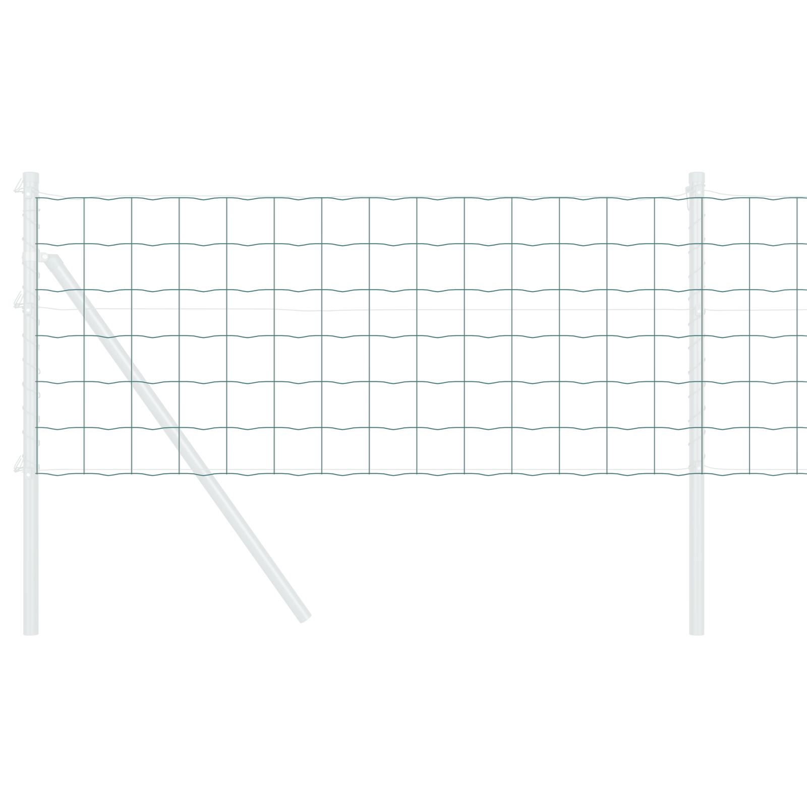 Gard Euro Verde 0.6x25 m Oțel GartenMobel Dekor