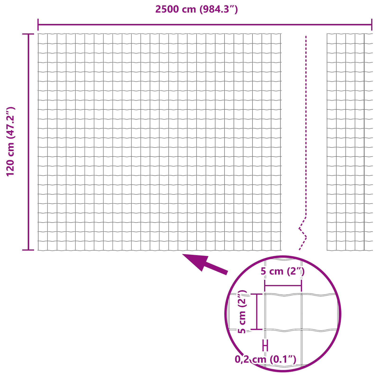 Gard Euro Verde 1.2x25 m Oțel GartenMobel Dekor