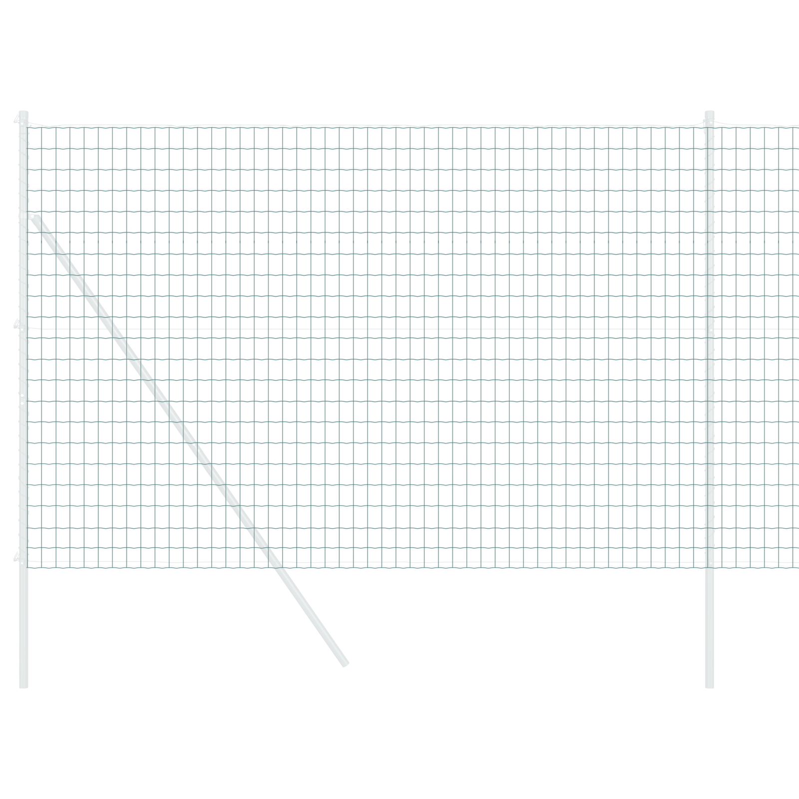 Gard Euro Verde 1.5x10 m Oțel GartenMobel Dekor