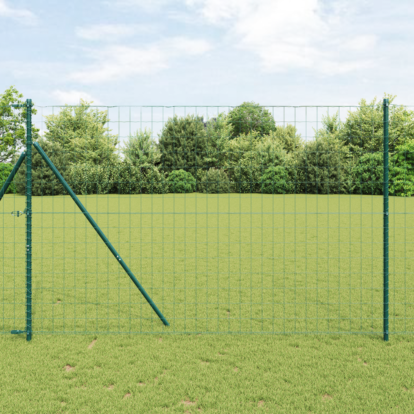 Gard Euro Verde 1.5x10 m Oțel GartenMobel Dekor