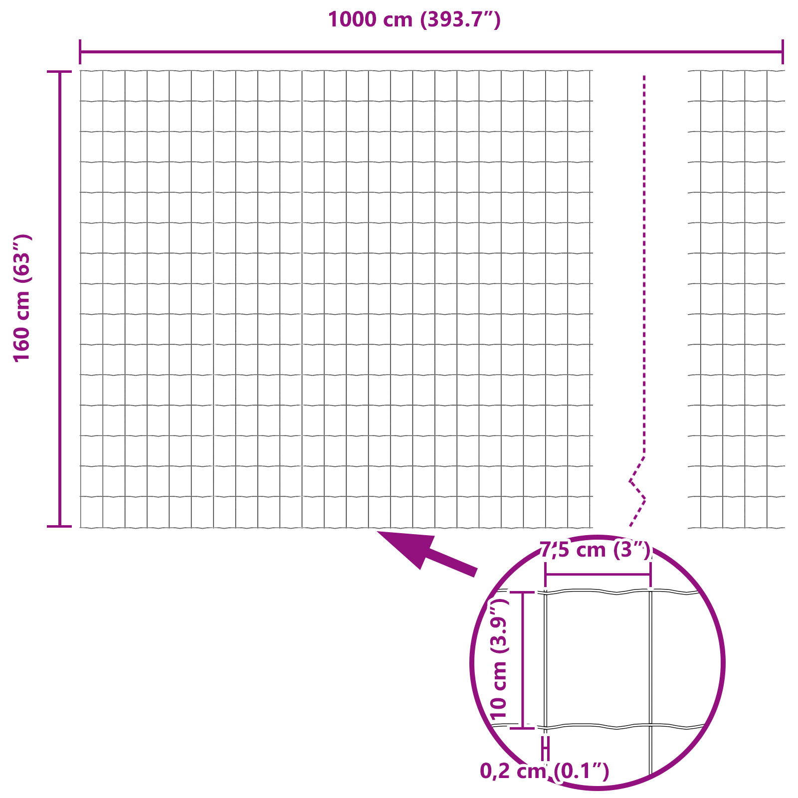 Gard Euro Verde 1.6x10 m Oțel GartenMobel Dekor