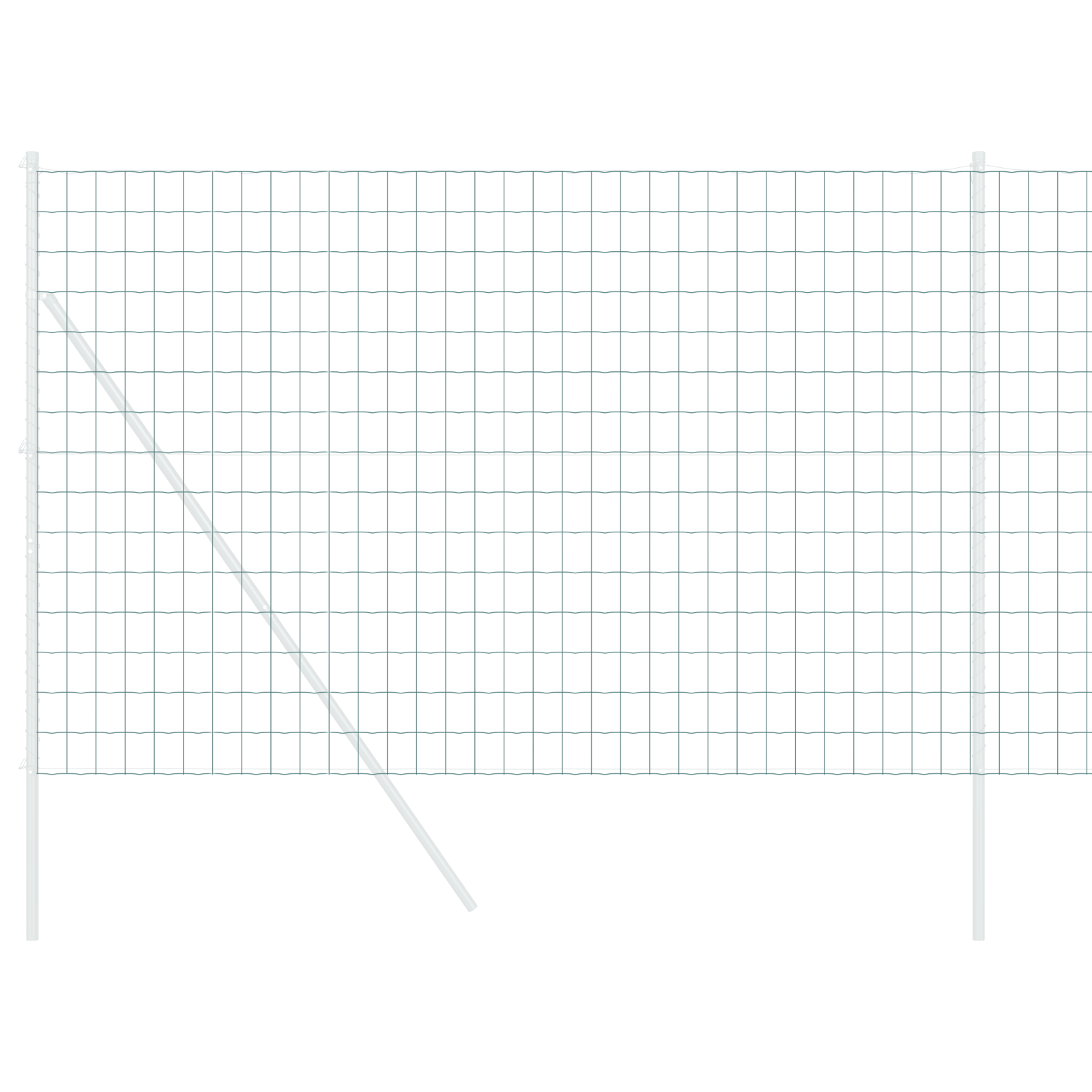 Gard Euro Verde 1.6x10 m Oțel GartenMobel Dekor