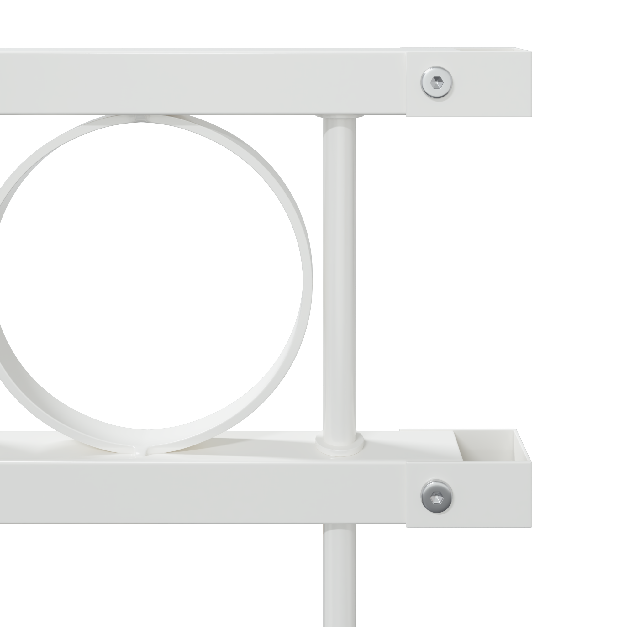 Gard de grădină, alb, 1,7x1.2 m, oțel GartenMobel Dekor