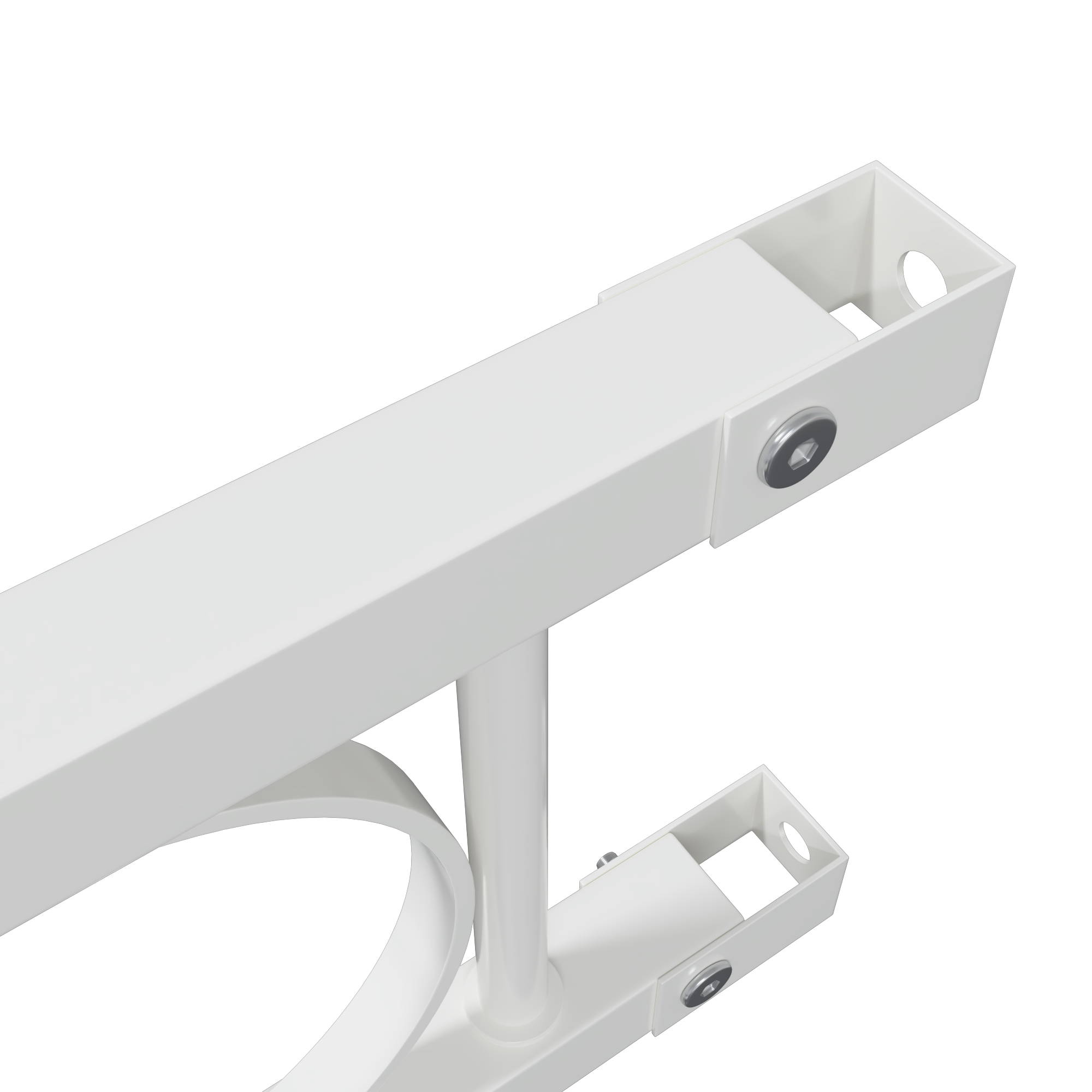 Gard de grădină, alb, 1,7x1.2 m, oțel GartenMobel Dekor