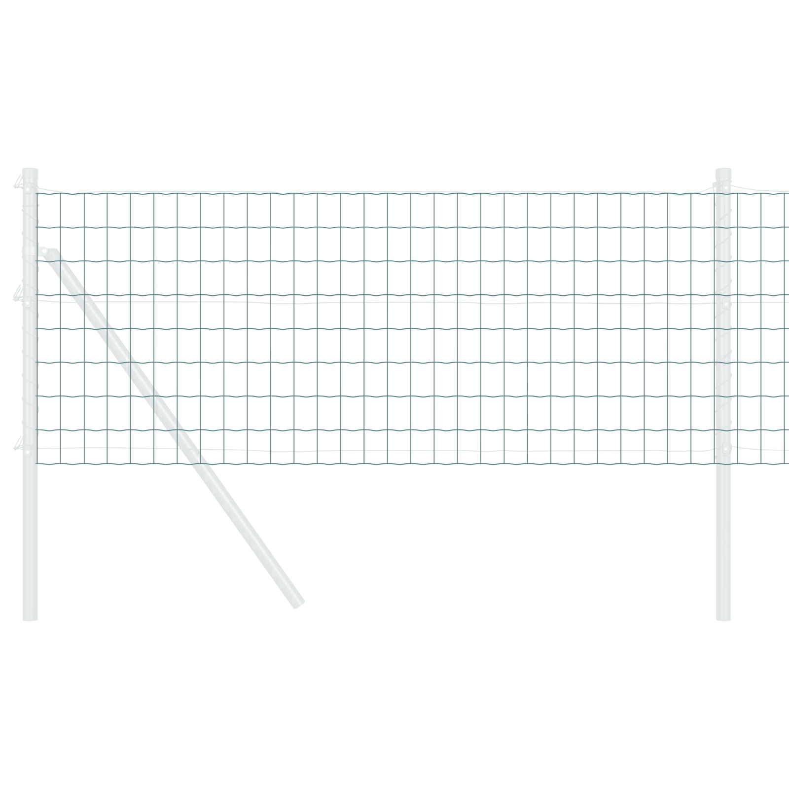 Îngrădire Euro Verde 0.4x10 m Fier GartenMobel Dekor