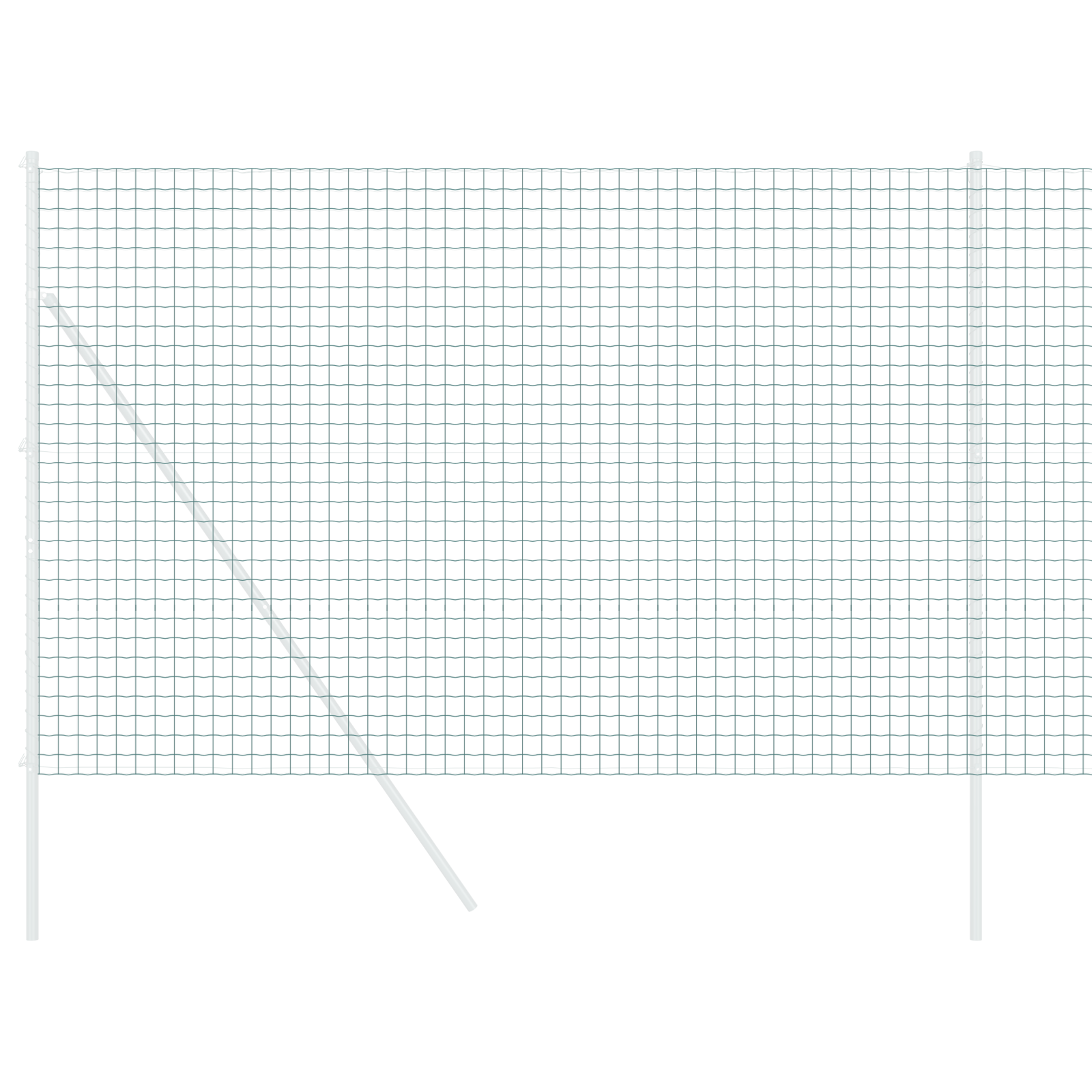 gard Euro Verde 1.6x10 m Oțel GartenMobel Dekor