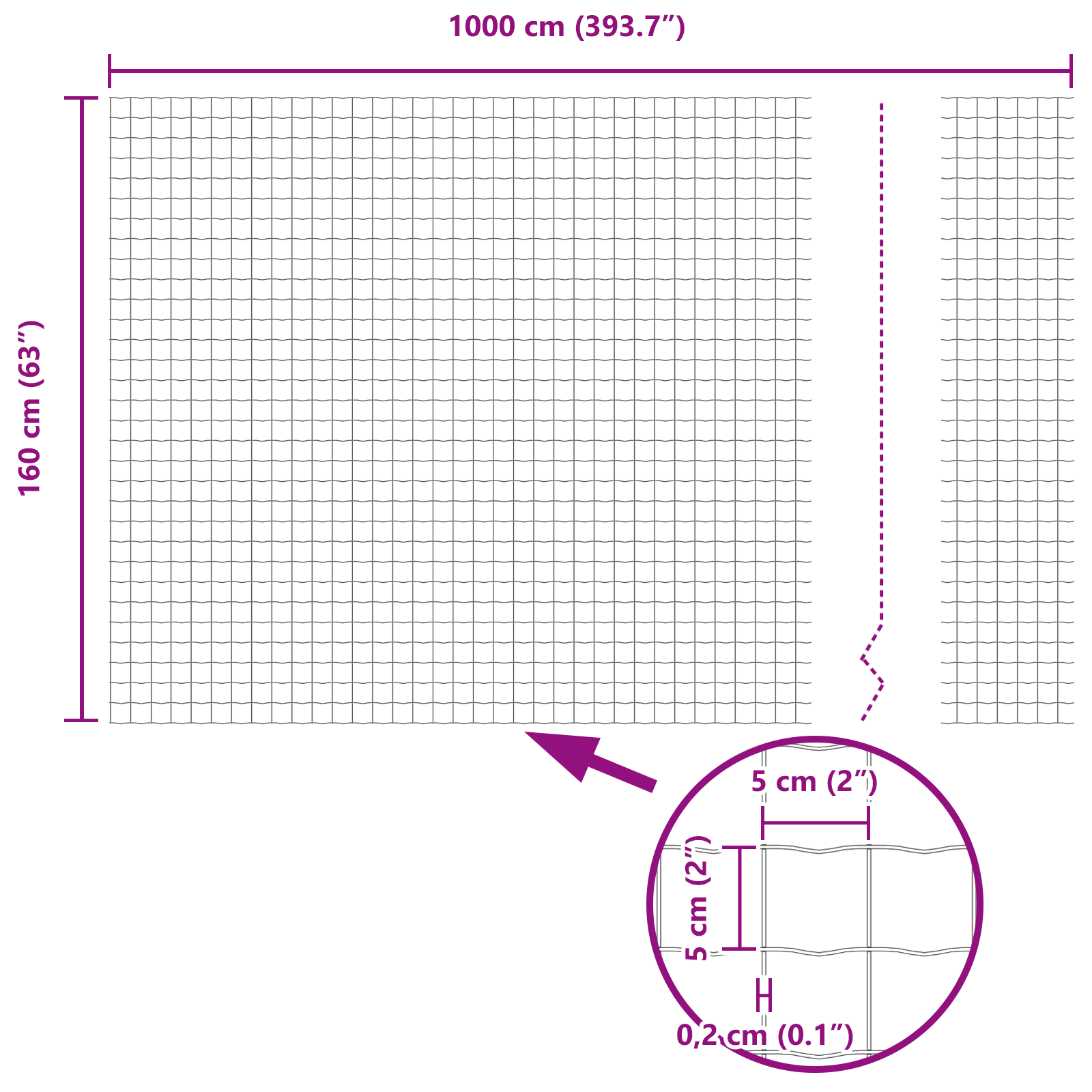 gard Euro Verde 1.6x10 m Oțel GartenMobel Dekor