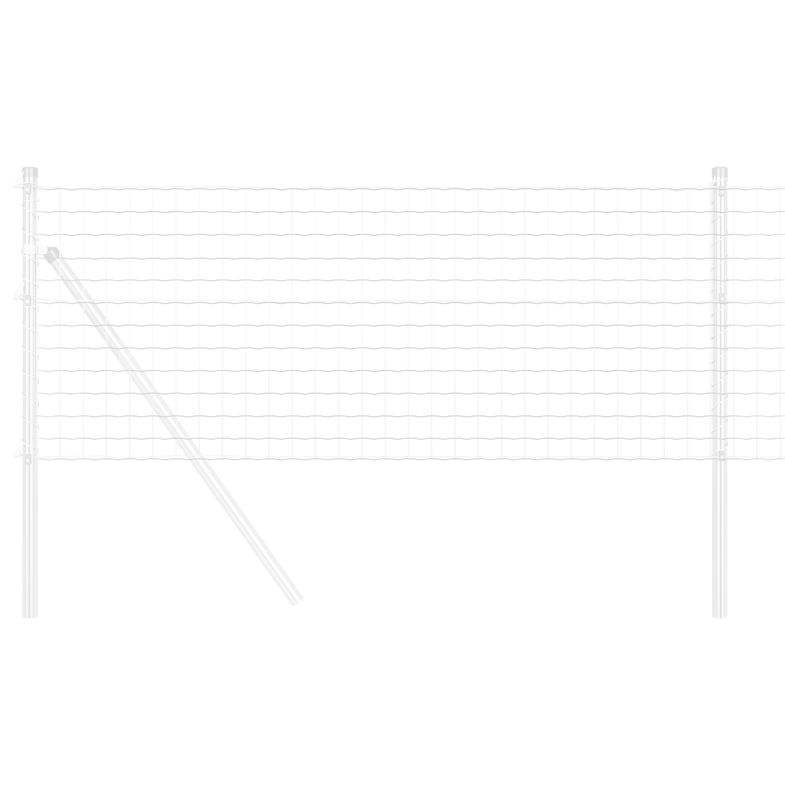 Euro Fence 0,6x10 m Oțel galvanizat GartenMobel Dekor