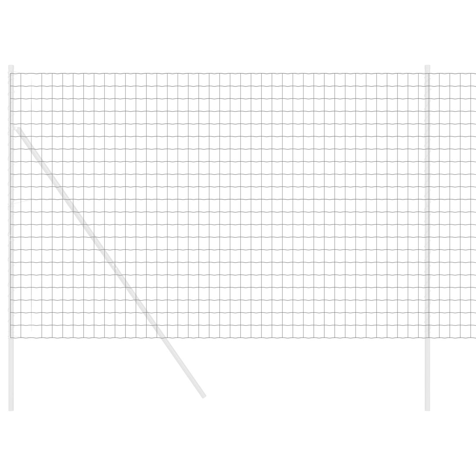 Euro Fence Gri 1,6x10 m Oțel GartenMobel Dekor