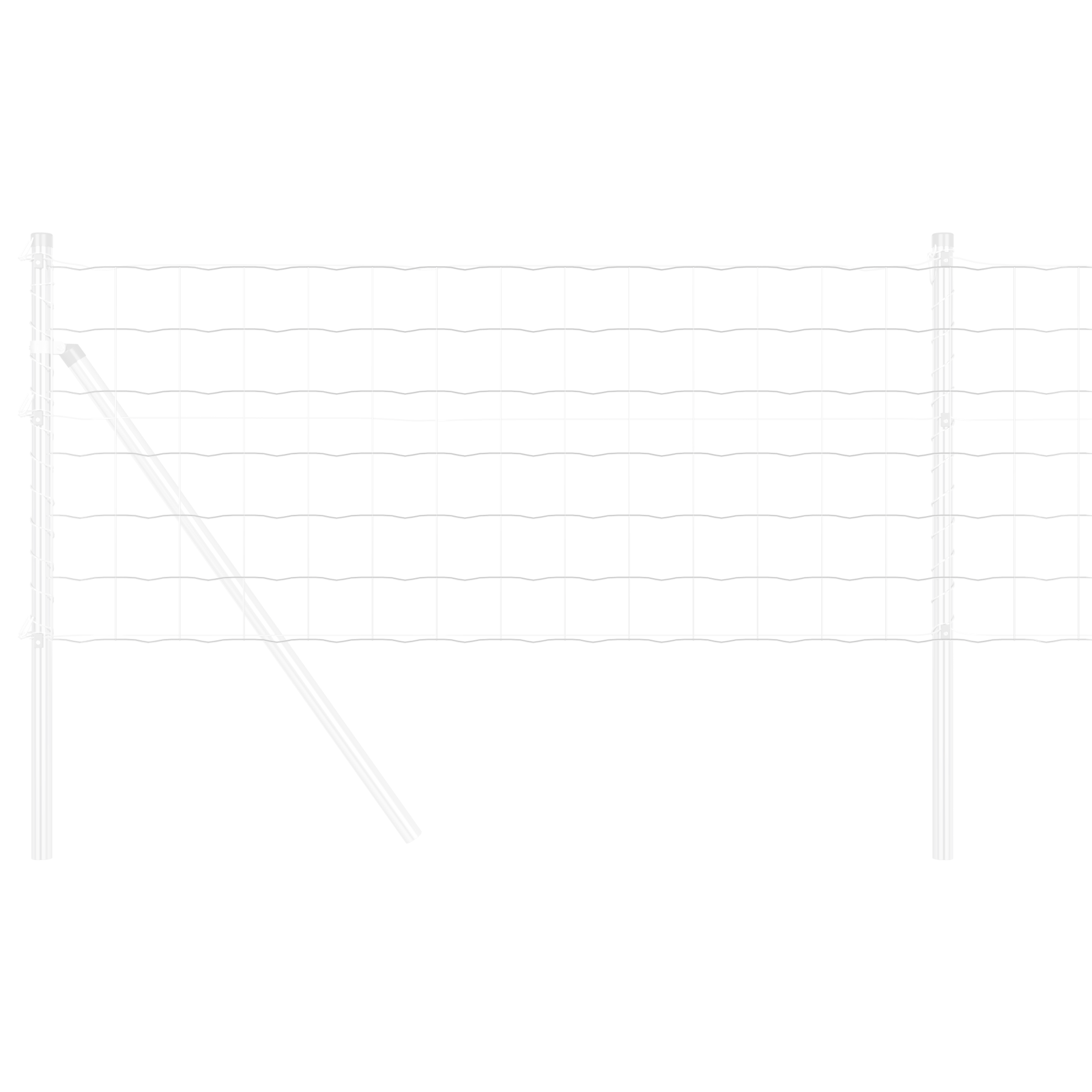 Gard Euro 0.4x10 m Oțel Zincat GartenMobel Dekor