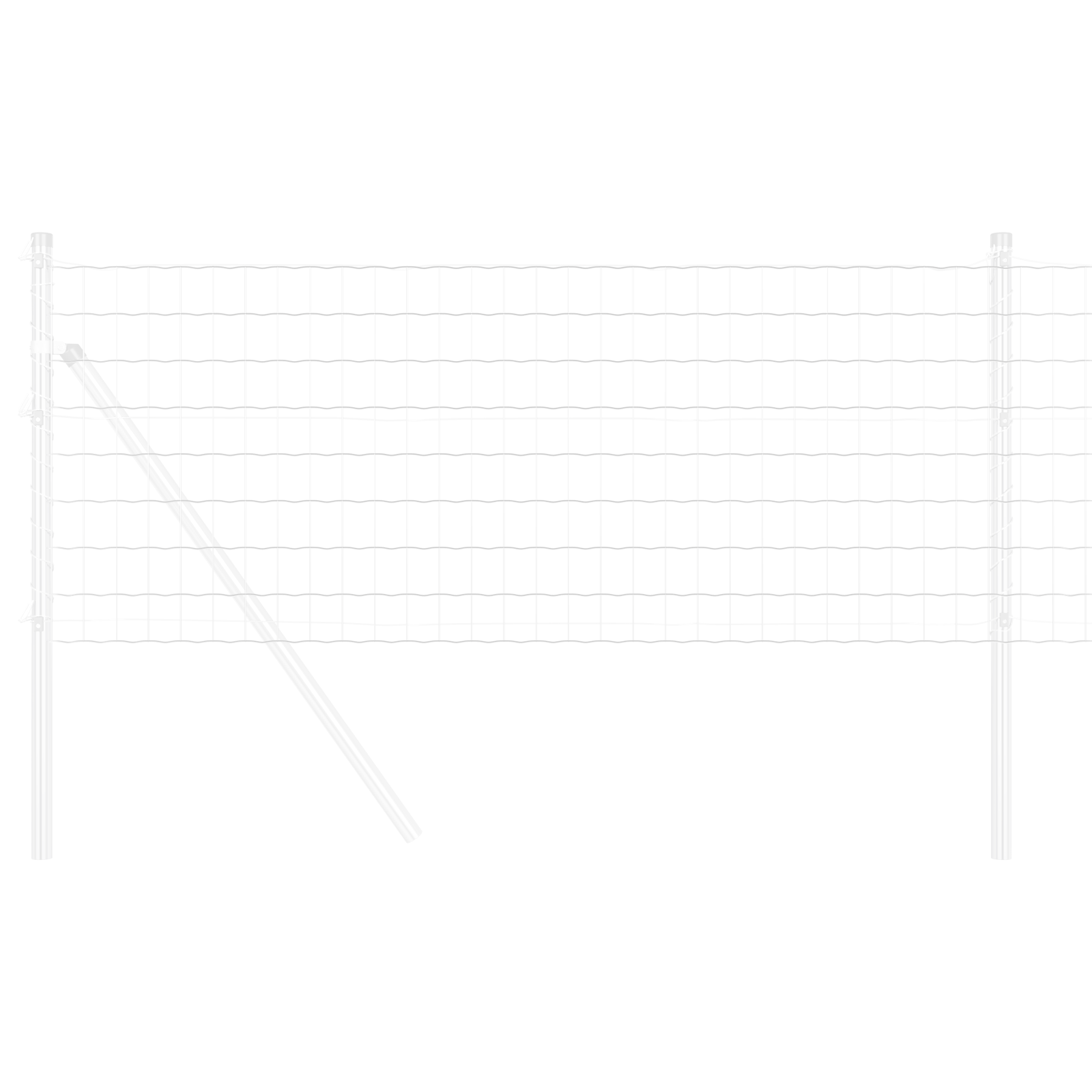 Gard Euro 0.4x10 m Oțel galvanizat GartenMobel Dekor