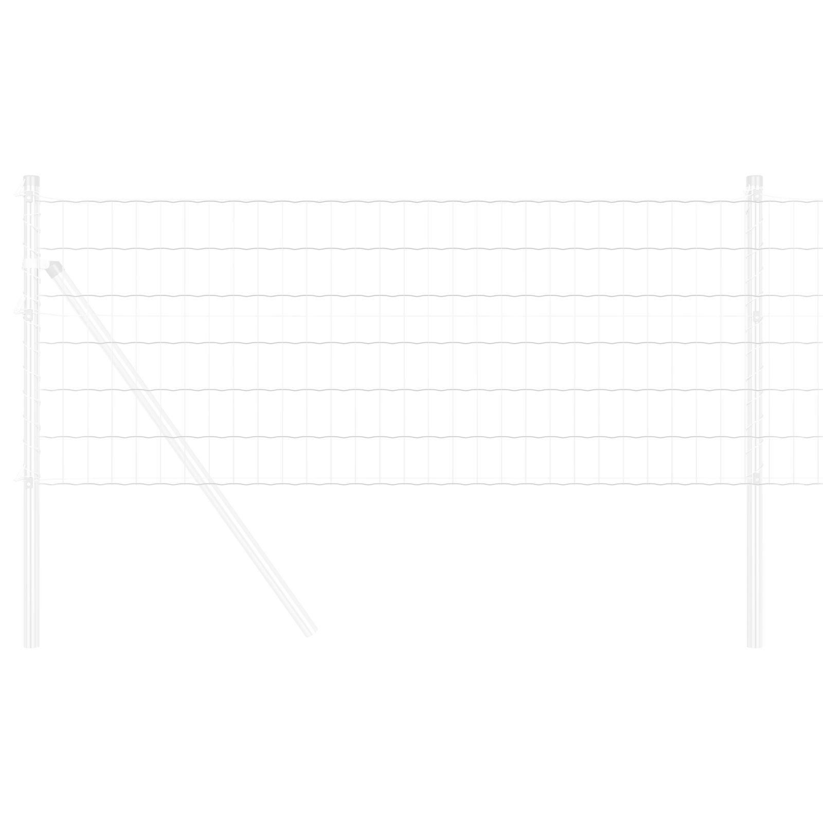 Gard Euro 0.6x25 m Oțel Galvanizat GartenMobel Dekor