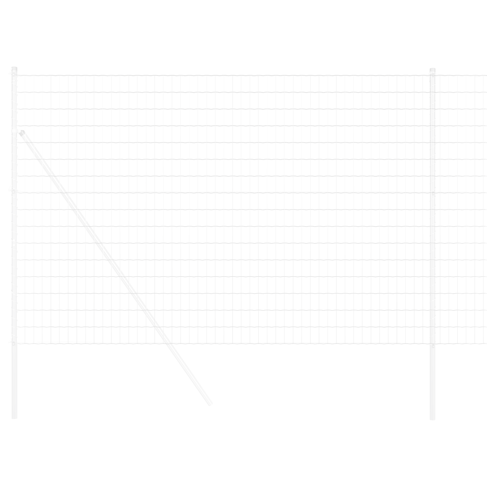 Gard Euro 1.6x10 m Oțel galvanizat GartenMobel Dekor