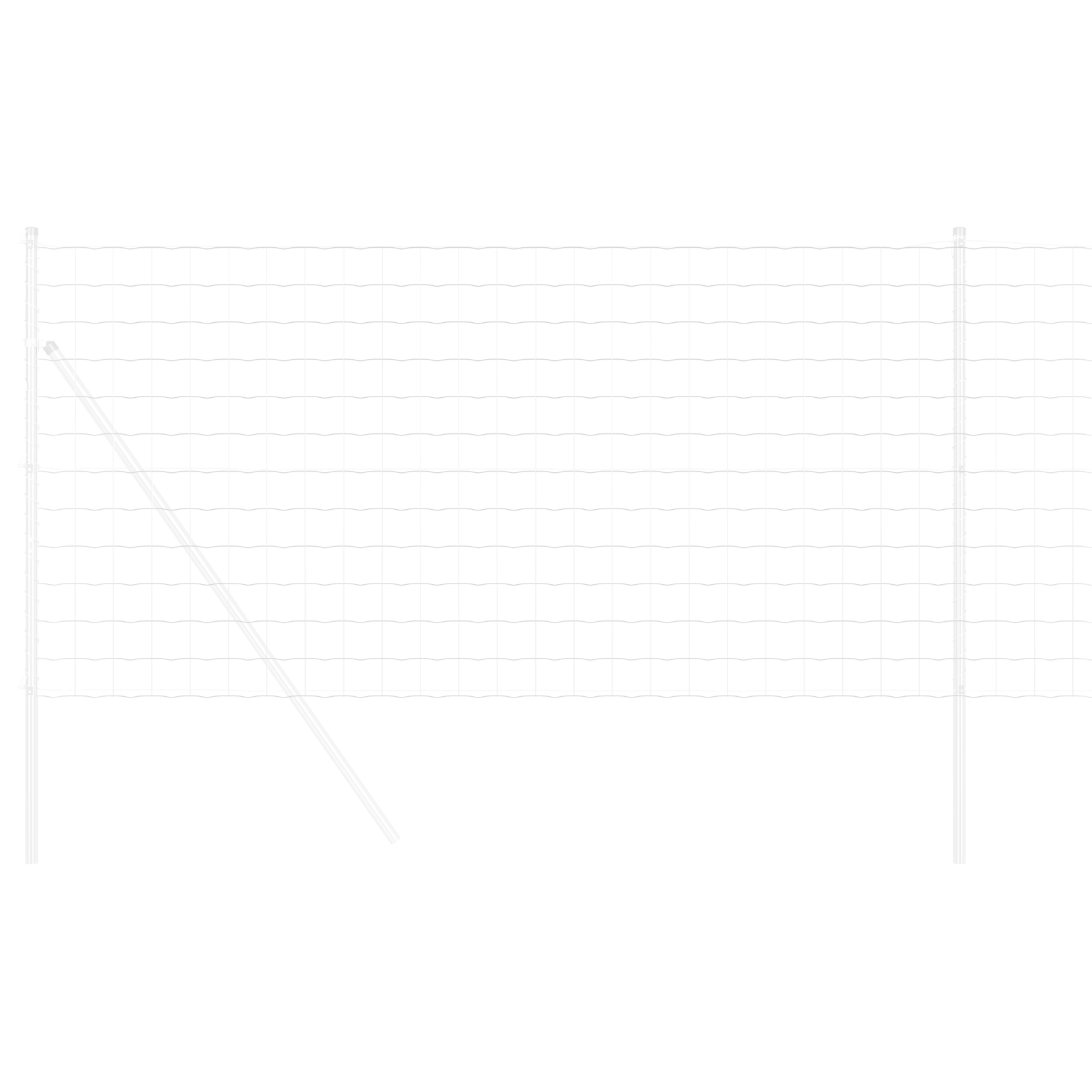 Gard Euro 1.6x10 m Oțel zincat GartenMobel Dekor