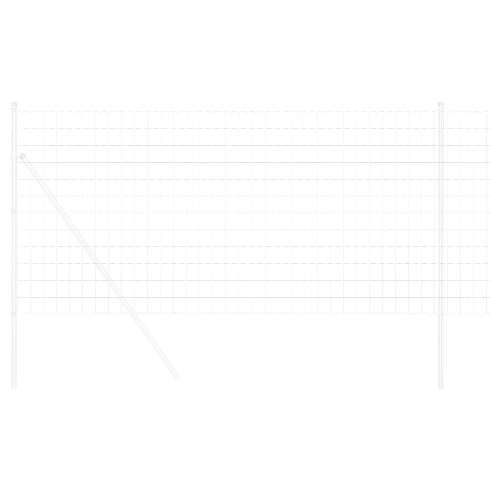 Gard Euro 1x10 m Oțel galvanizat GartenMobel Dekor