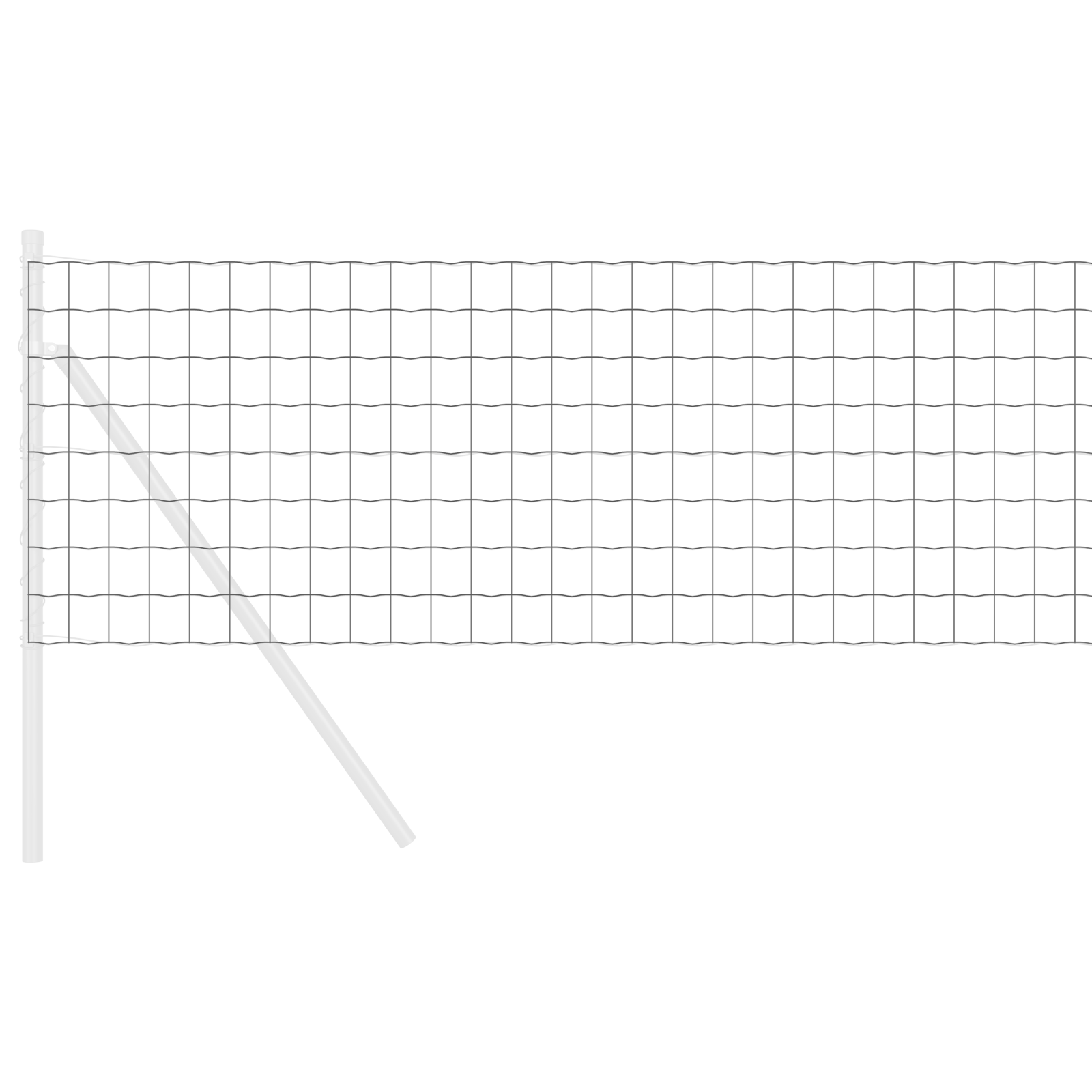 Gard Euro Gri 0.6x50 m Oțel GartenMobel Dekor