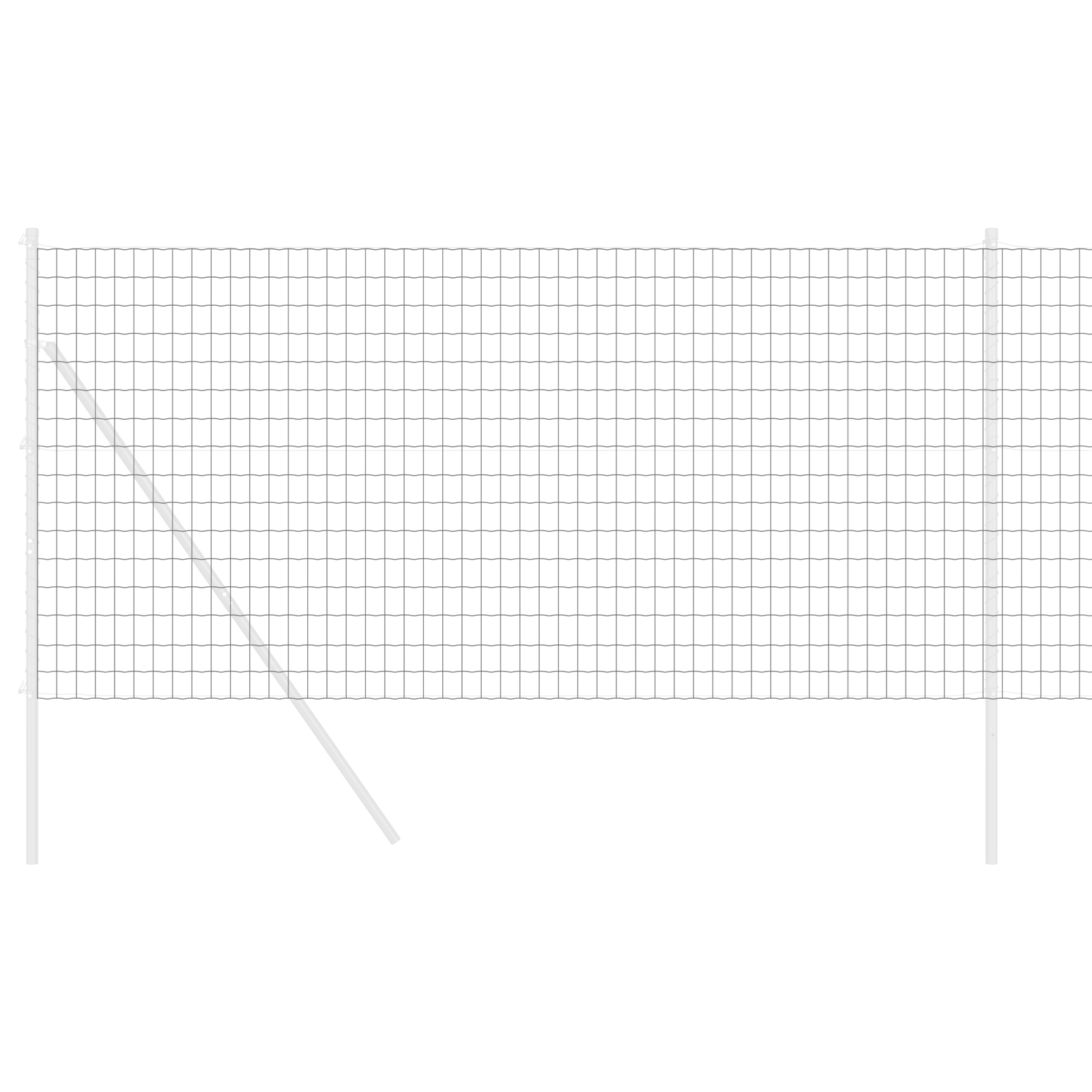 Gard Euro Gri 1.2x25 m Oțel GartenMobel Dekor