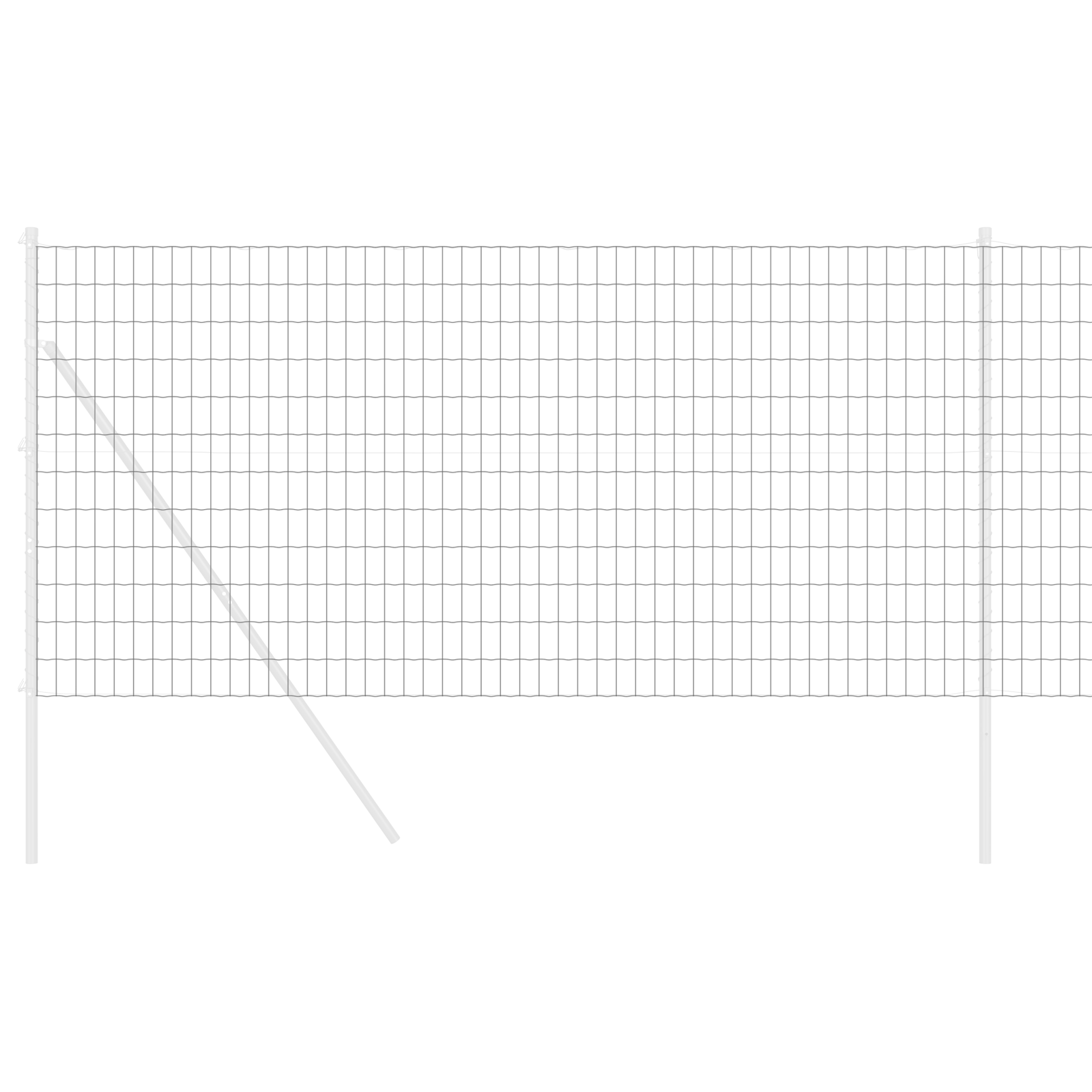 Gard Euro Gri 1.4x10 m Oțel GartenMobel Dekor