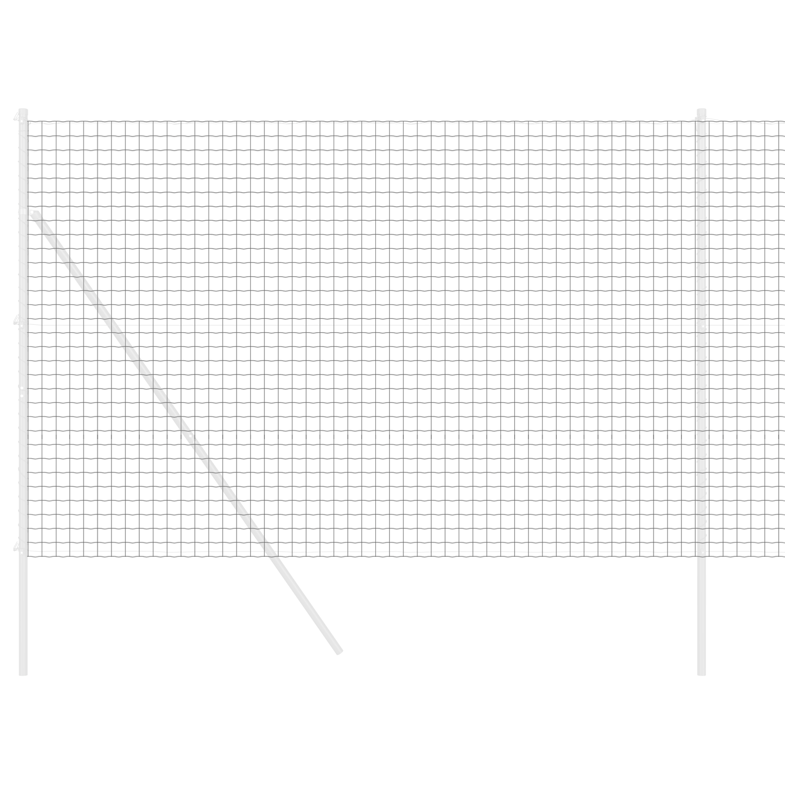 Gard Euro Gri 1,5 x 10 m Oțel GartenMobel Dekor