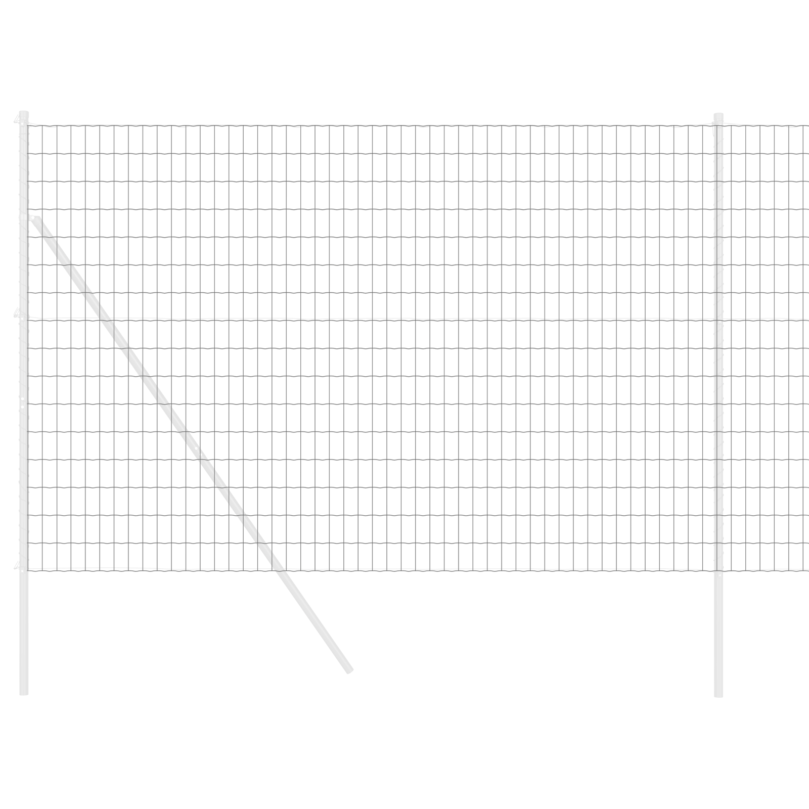 Gard Euro Gri 1.5x10 m Fier GartenMobel Dekor