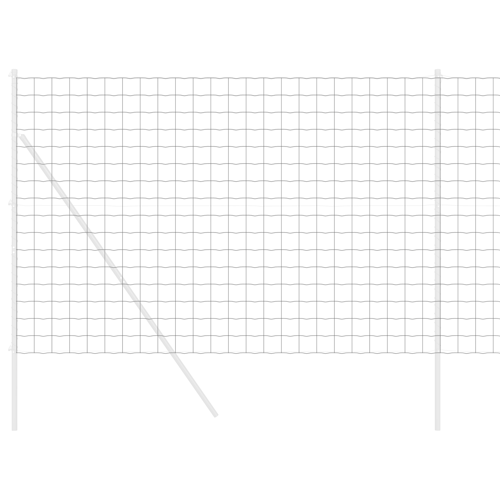 Gard Euro Gri 1.6x10 m Oțel GartenMobel Dekor