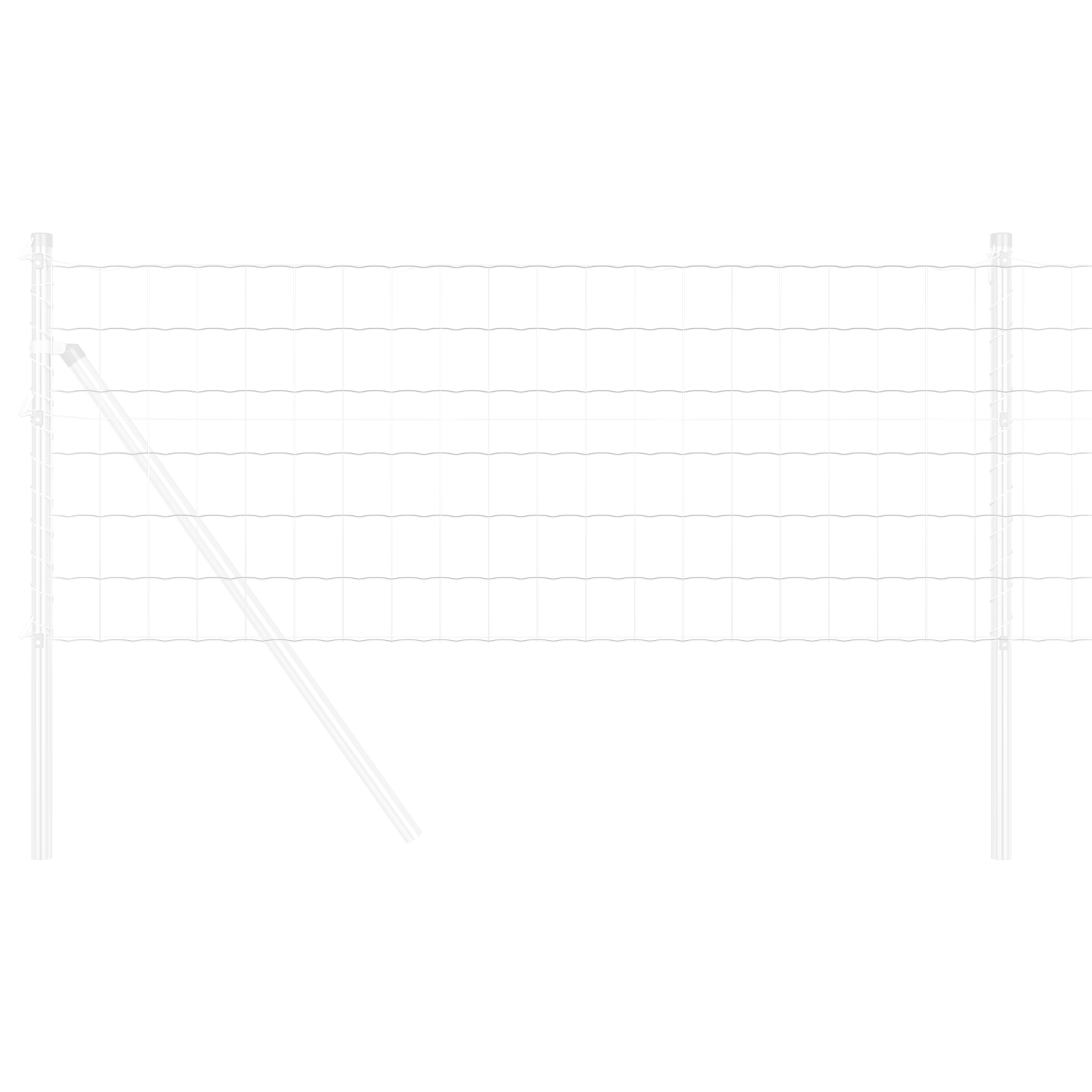 Împrejmuire Euro 0.6x10 m Oțel galvanizat GartenMobel Dekor