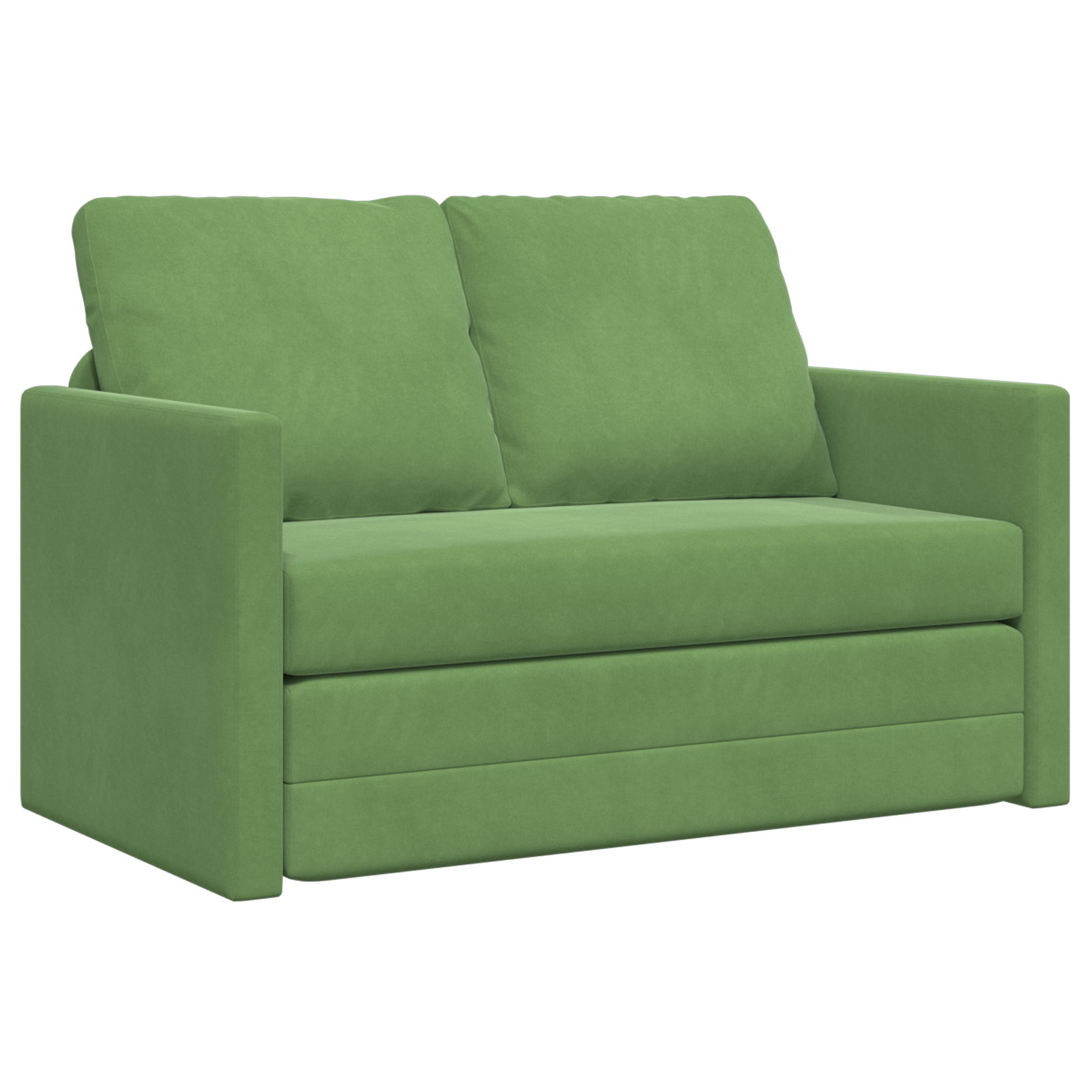 Canapea Verde deschis Țesătură, Lemn 2 locuri Canapea GartenMobel Dekor