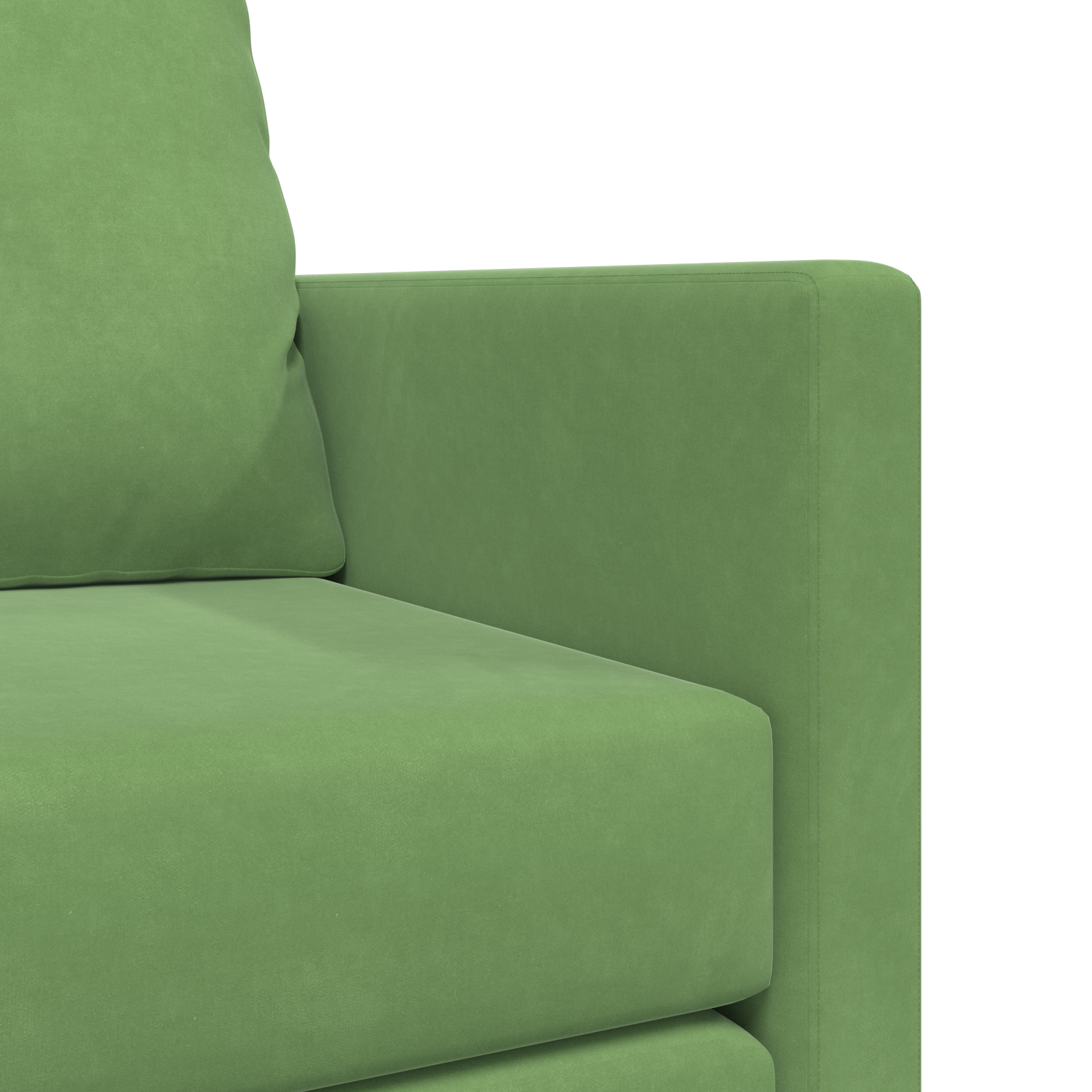 Canapea Verde deschis Țesătură, Lemn 2 locuri Canapea GartenMobel Dekor