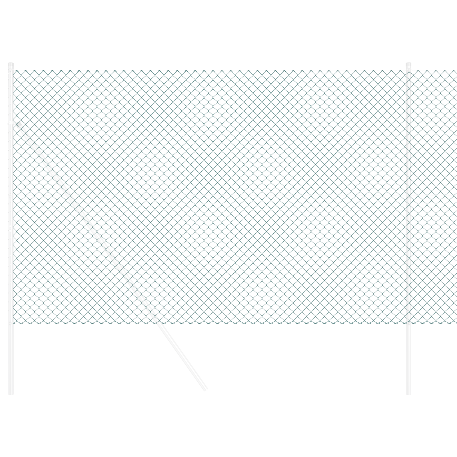 Gard Din Lant Verde 1.6x10 m Oțel GartenMobel Dekor