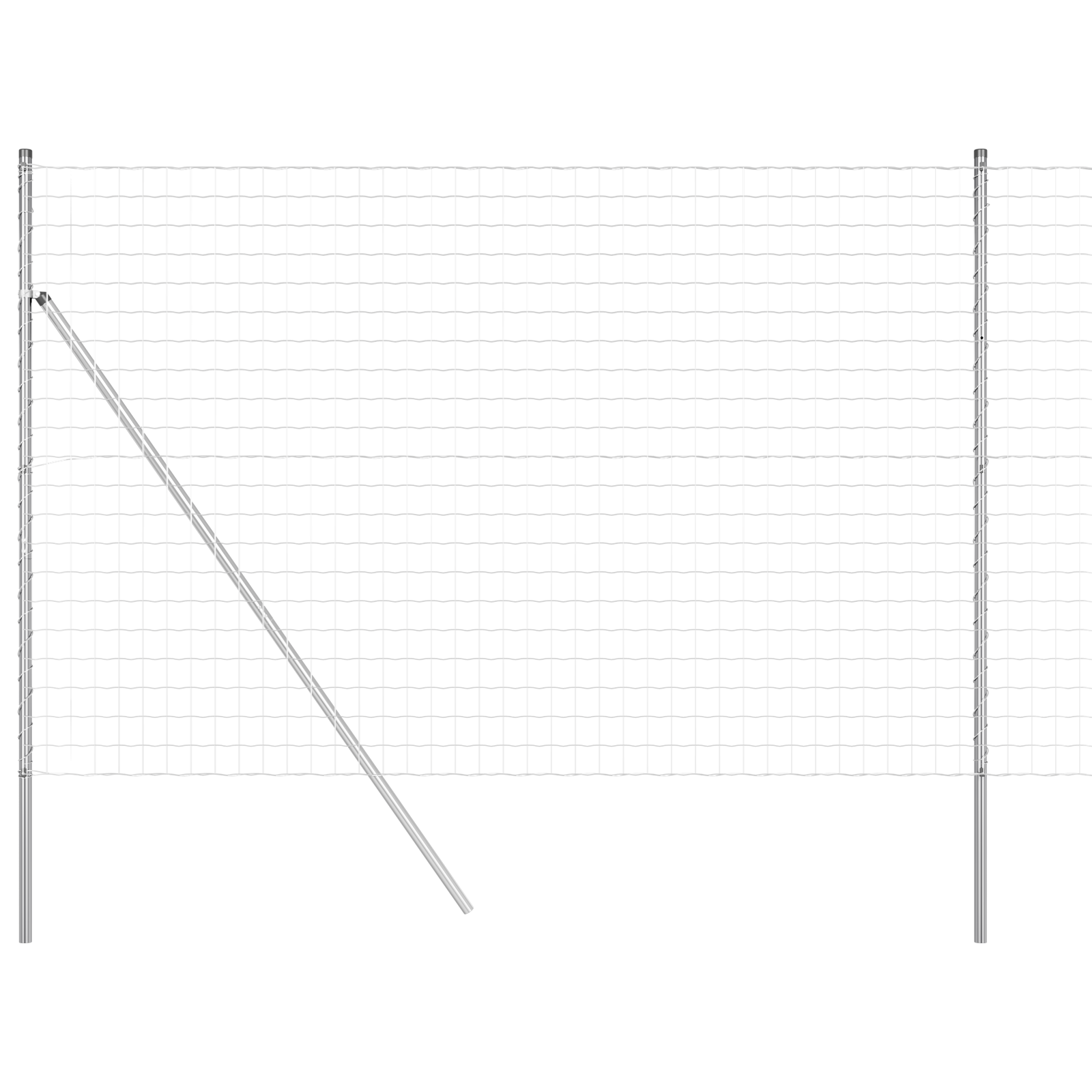 Gard Euro 1,5x10 m Oțel galvanizat GartenMobel Dekor