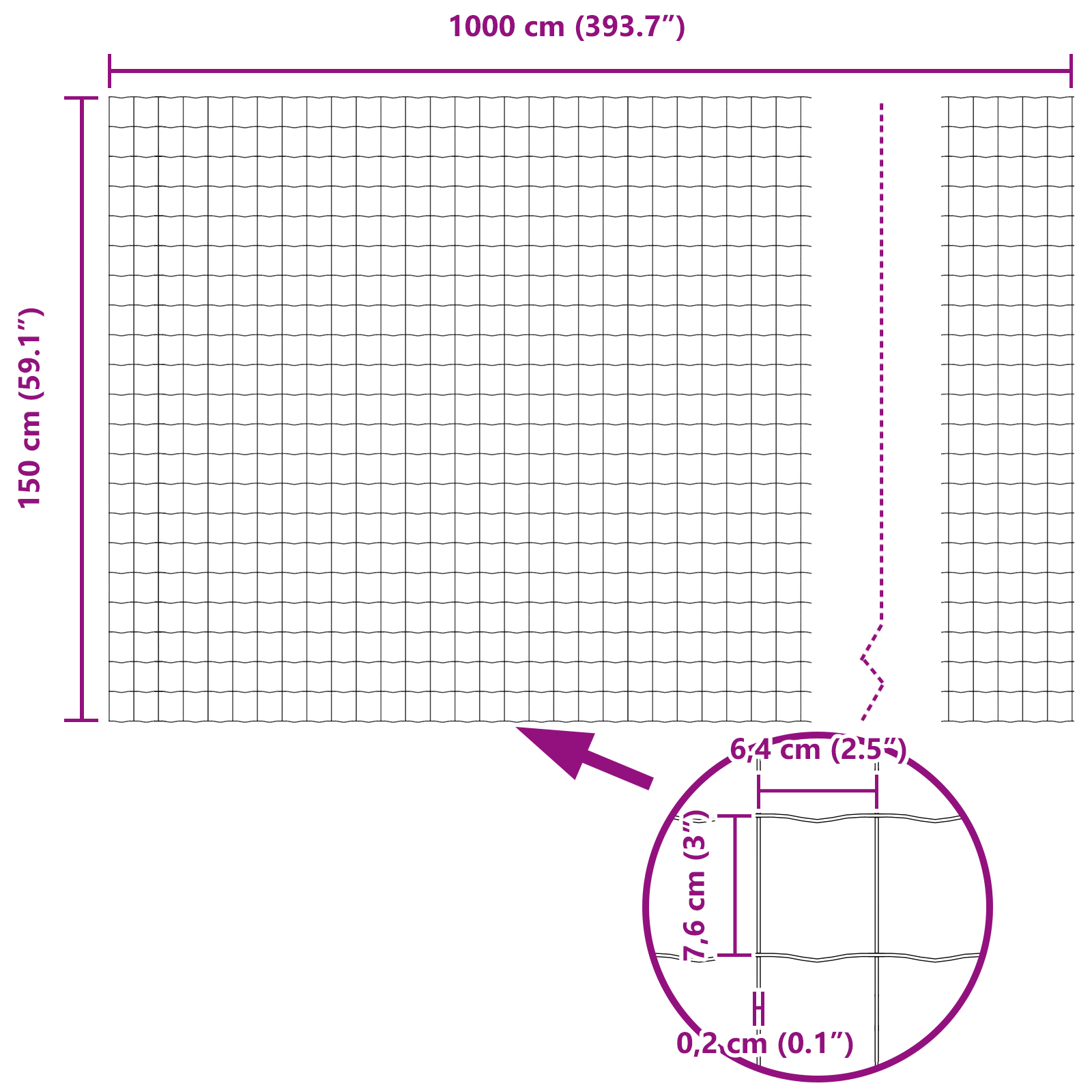 Gard Euro 1,5x10 m Oțel galvanizat GartenMobel Dekor