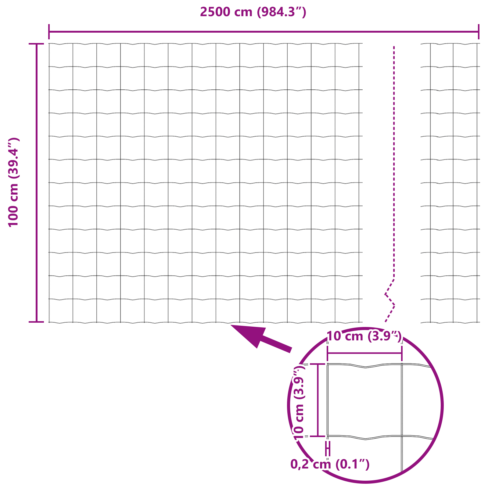 Gard Euro 1x25 m din Oțel Galvanizat GartenMobel Dekor
