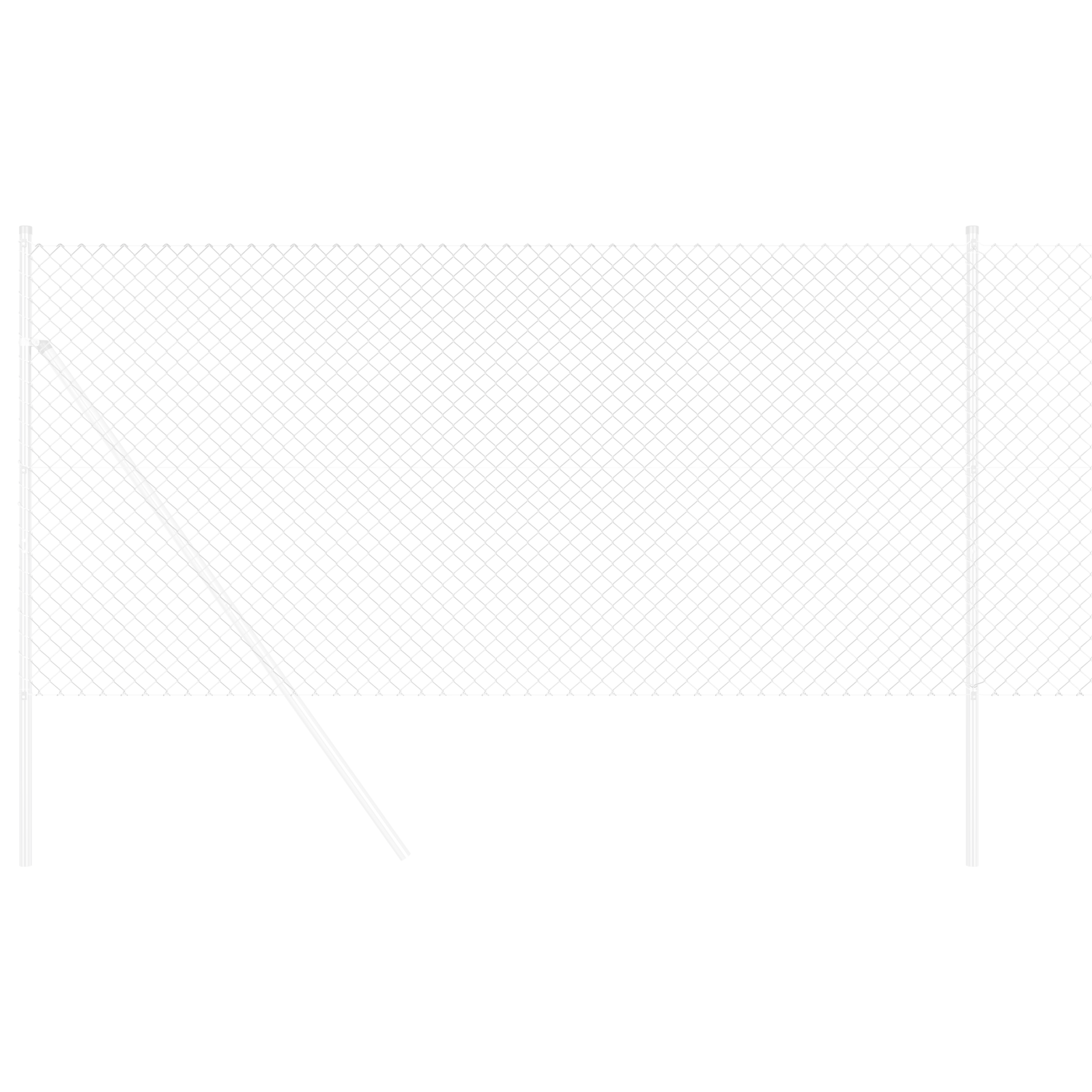 Îngrădire din Plasă 1x10 m Oțel Galvanizat GartenMobel Dekor