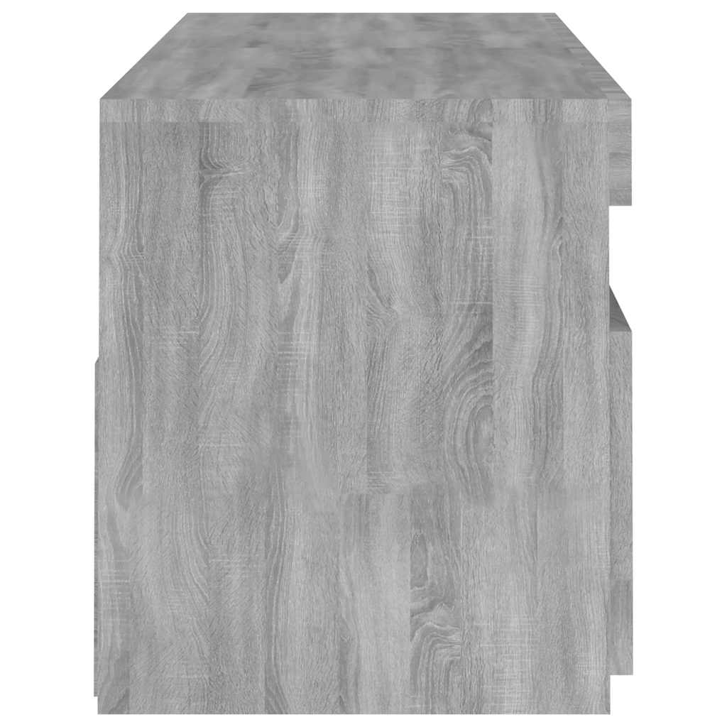 Comodă TV cu lumini LED, gri sonoma, 120x35x40 cm GartenMobel Dekor
