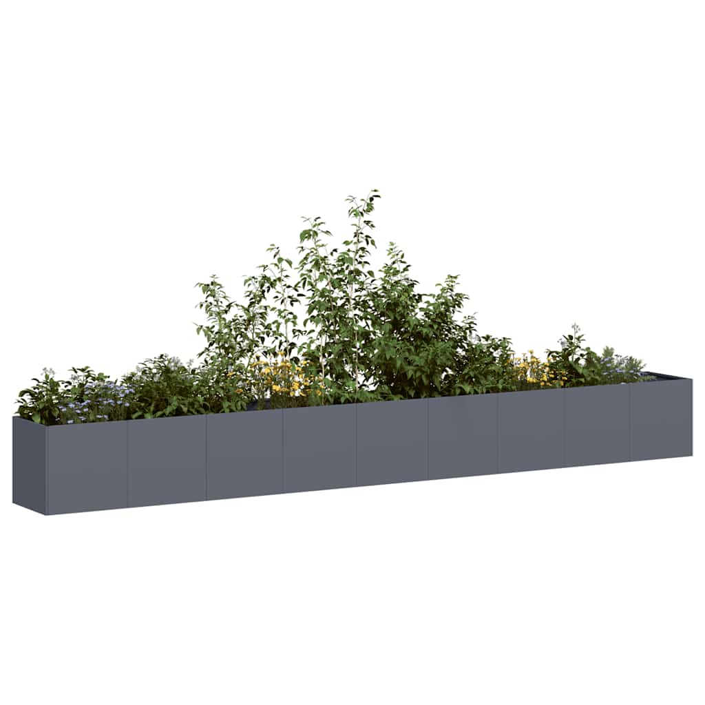 Jardinieră Antracit 360x40x40 cm Oțel laminat la rece GartenMobel Dekor